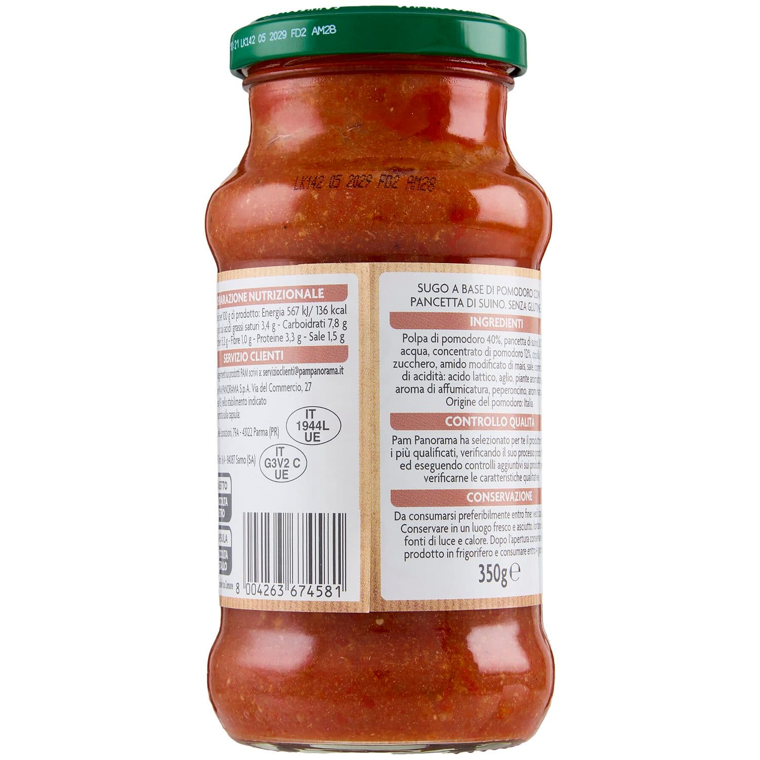 PAM Qualità per te Sugo all'amatriciana 350 g – immagine 5