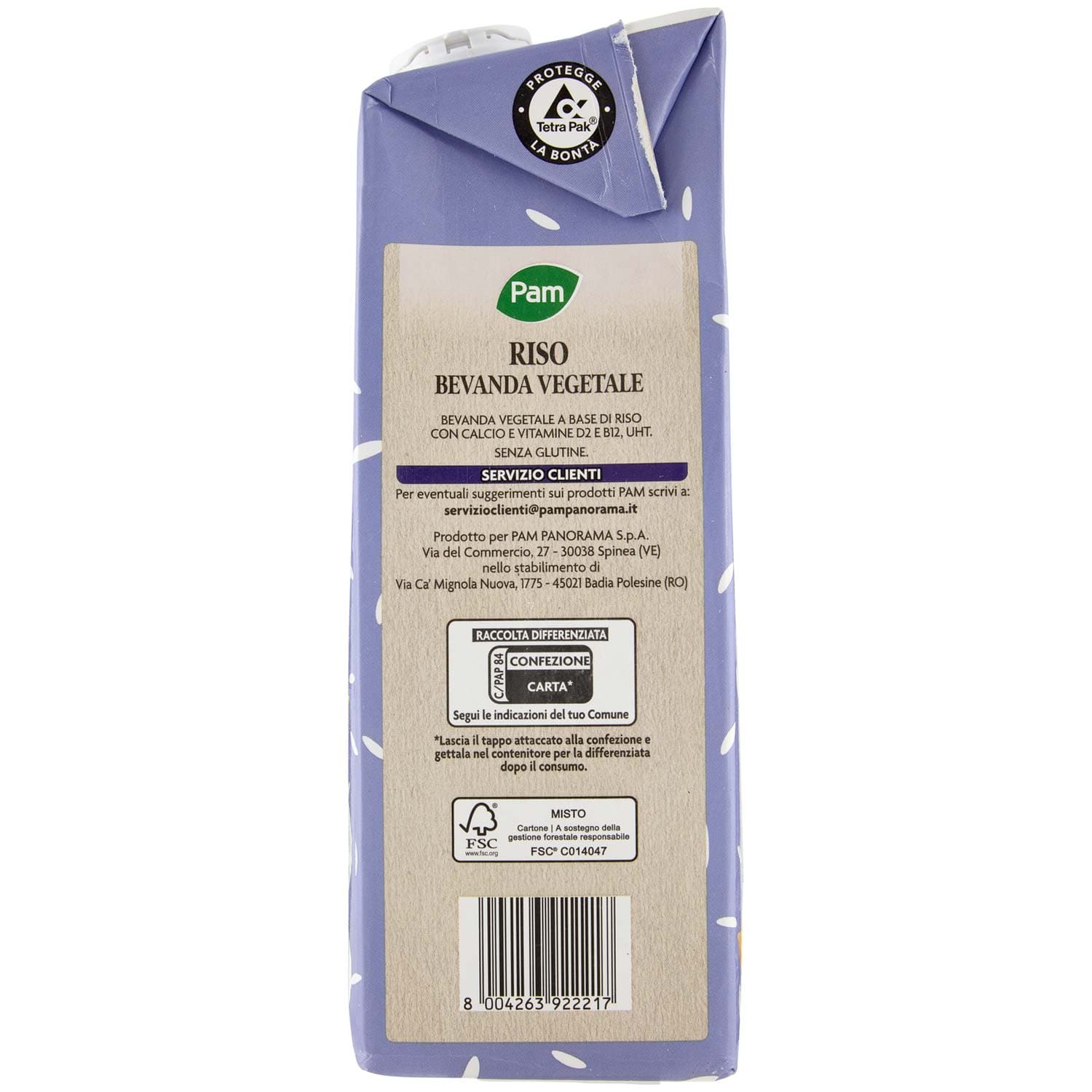 PAM Riso Bevanda Vegetale 1 L – immagine 5