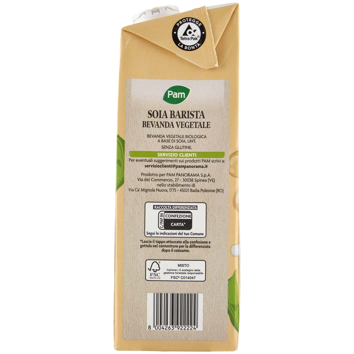 PAM Soia Barista Biologica Bevanda Vegetale 1 L – immagine 5
