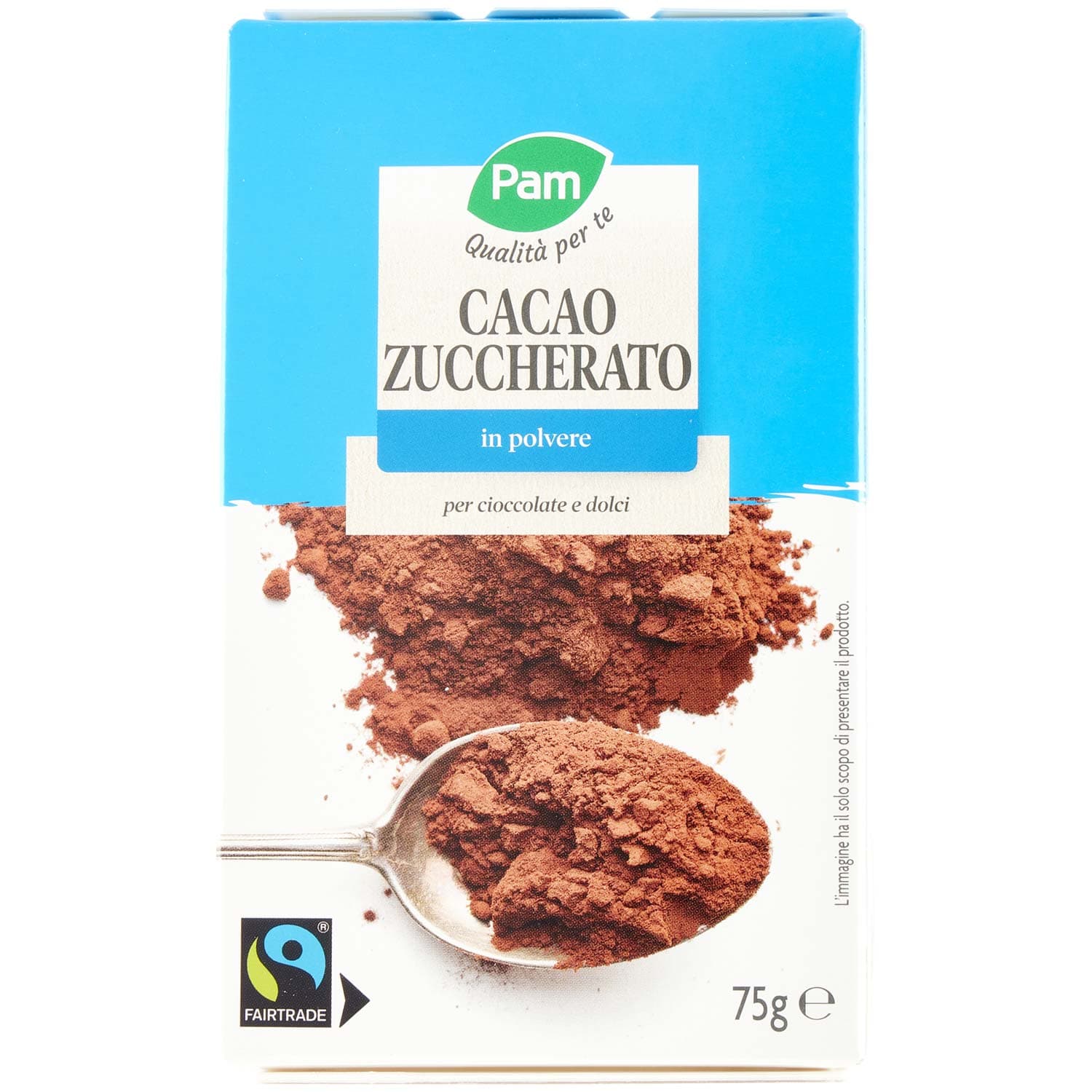 PAM Qualità per te Cacao Zuccherato in polvere 75 g – immagine 2