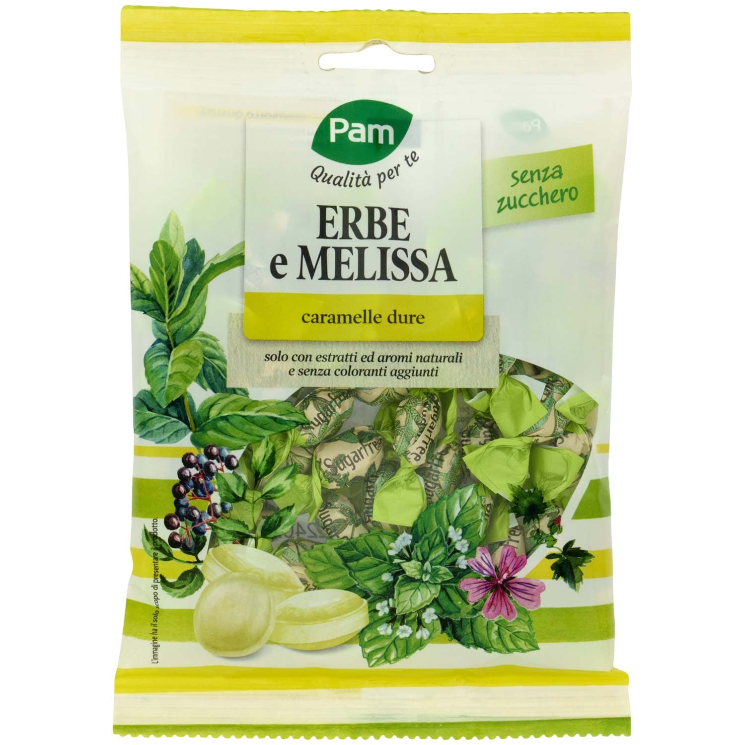 PAM Qualità per te Erbe e Melissa caramelle dure 70 g – immagine 2