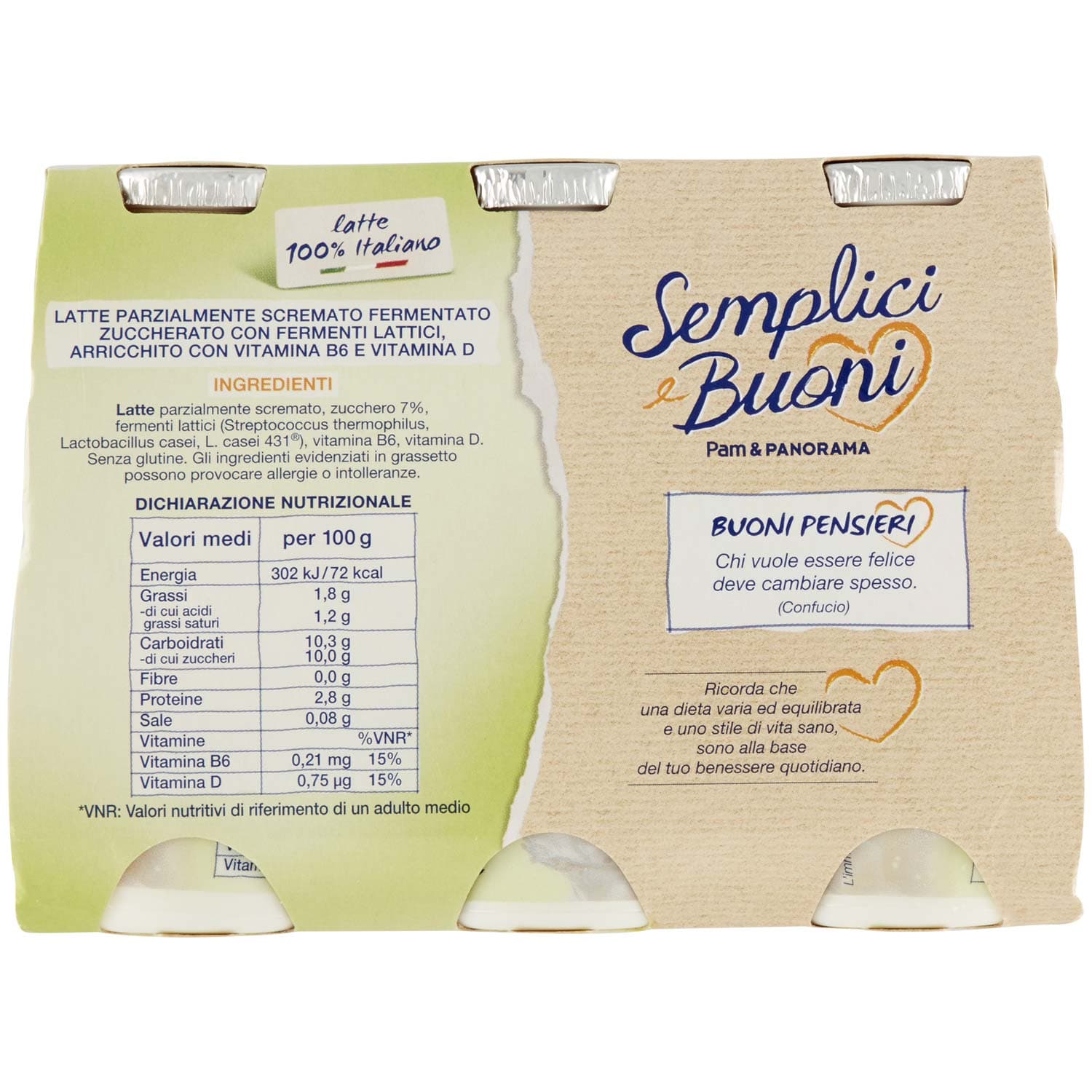 SEMPLICI E BUONI Probiotico Drink Bianco 600g (100g x 6) – immagine 4