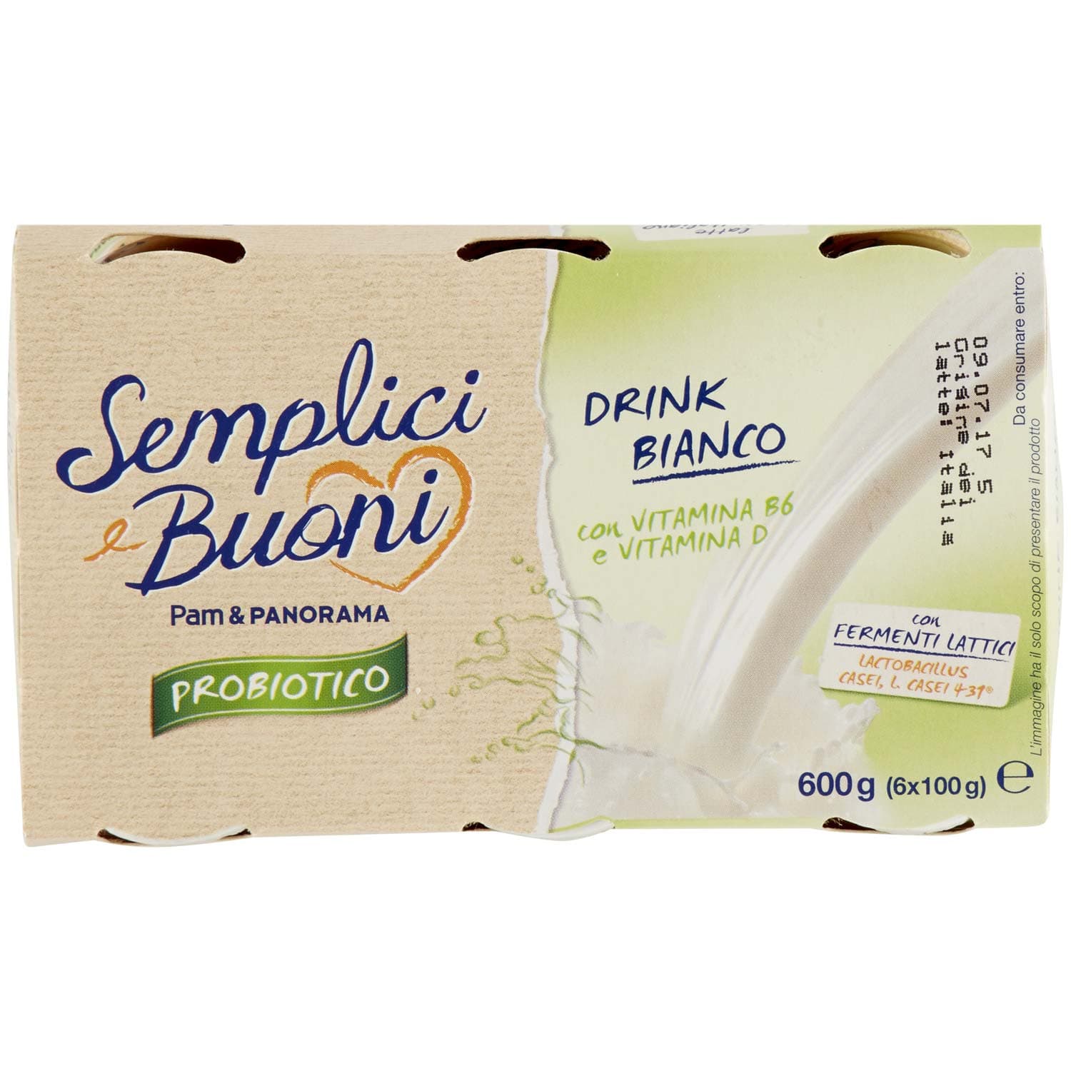 SEMPLICI E BUONI Probiotico Drink Bianco 600g (100g x 6) – immagine 6