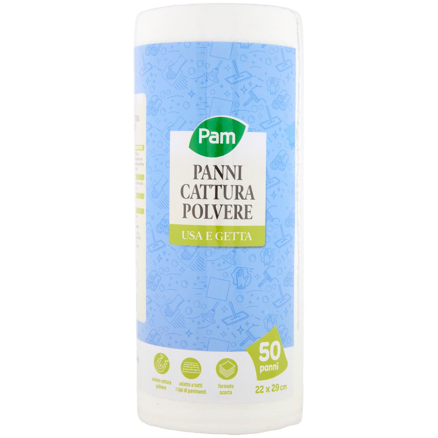 PAM Panni Cattura Polvere Usa e Getta 22 x 29 cm 50 pz – immagine 2