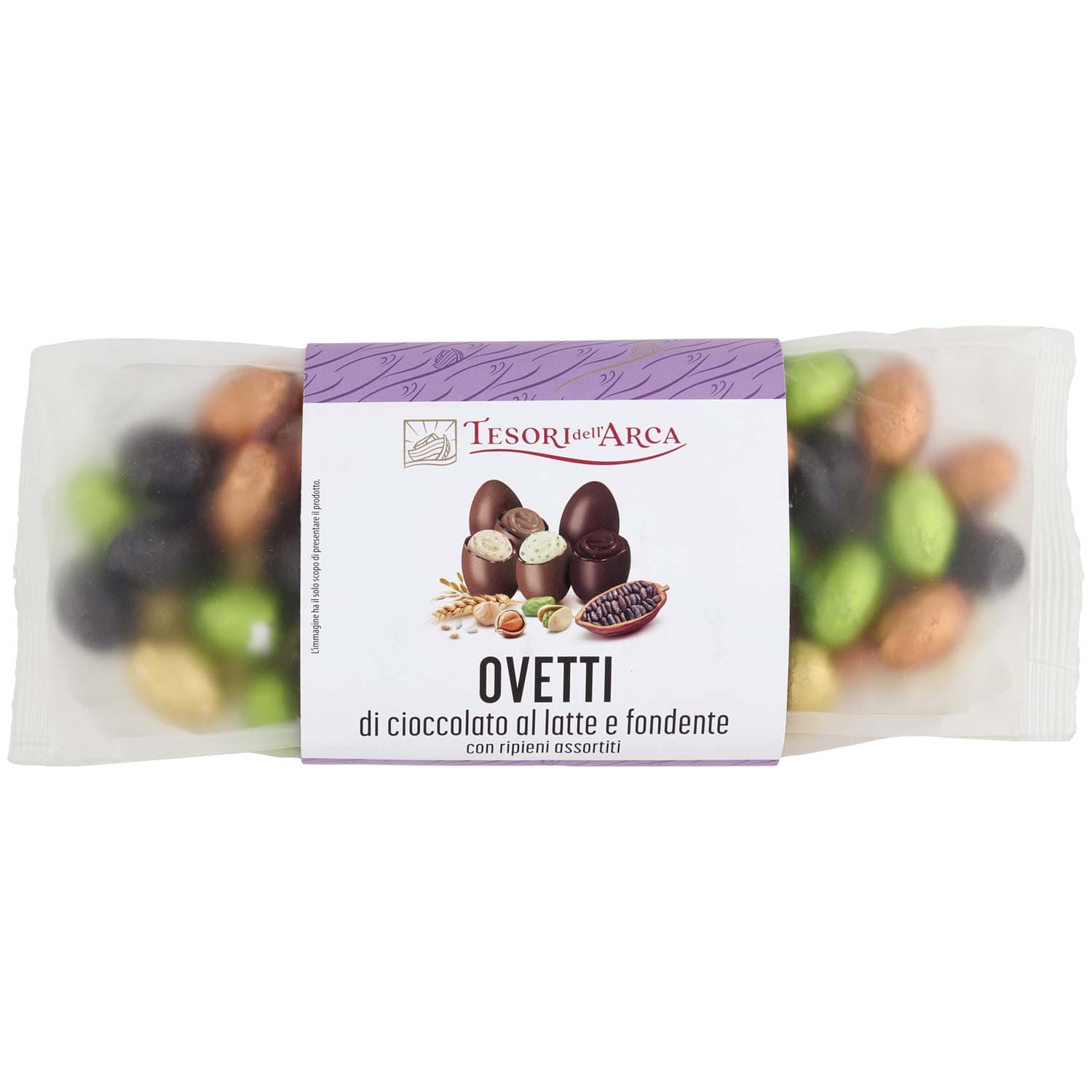 TESORI DELL'ARCA Ovetti di cioccolato al latte e fondente con ripieni assortiti 400 g – immagine 2