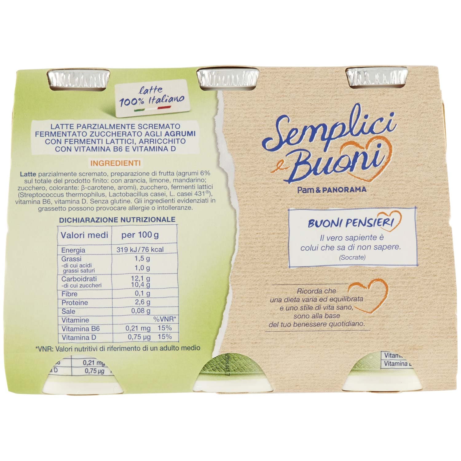 SEMPLICI E BUONI Probiotico Drink agli Agrumi 600g (100g x 6) – immagine 4