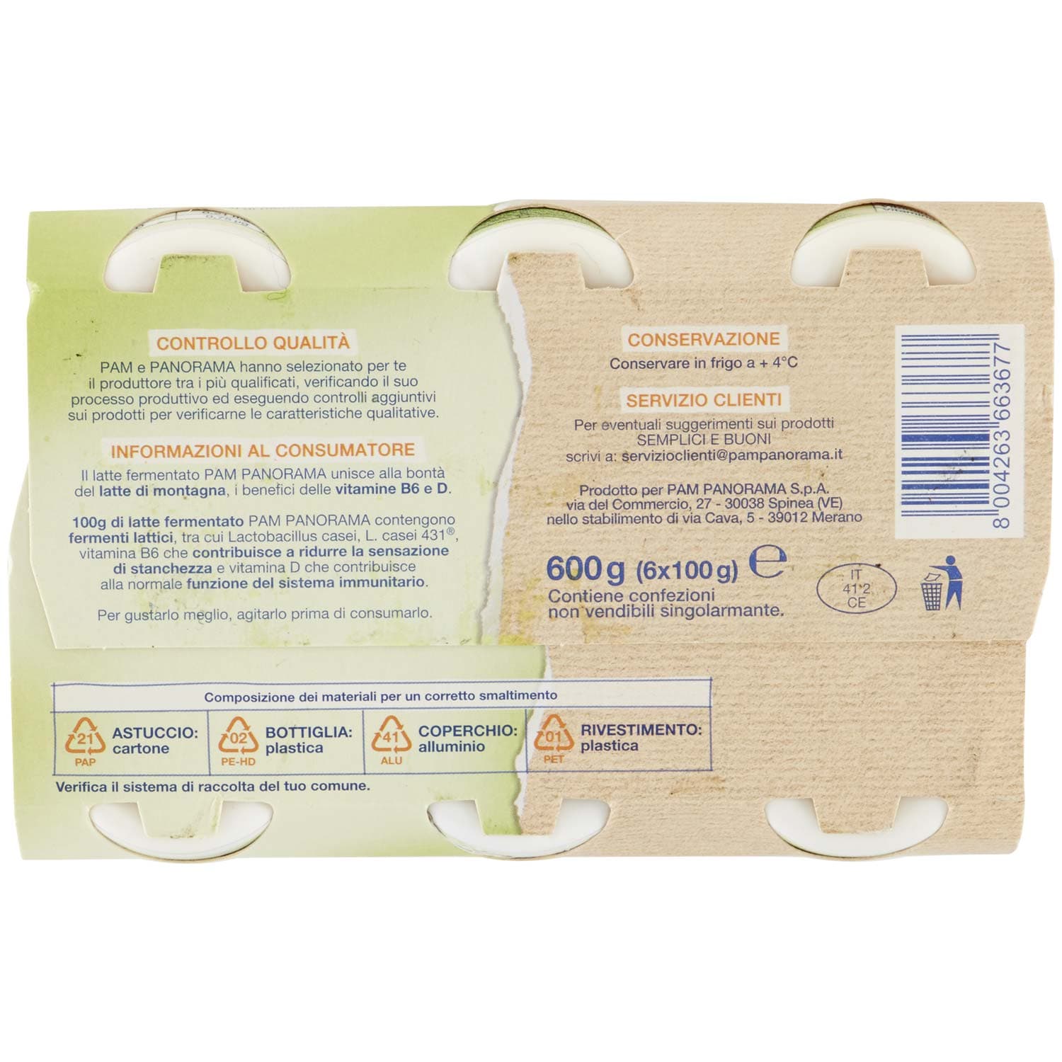 SEMPLICI E BUONI Probiotico Drink agli Agrumi 600g (100g x 6) – immagine 7