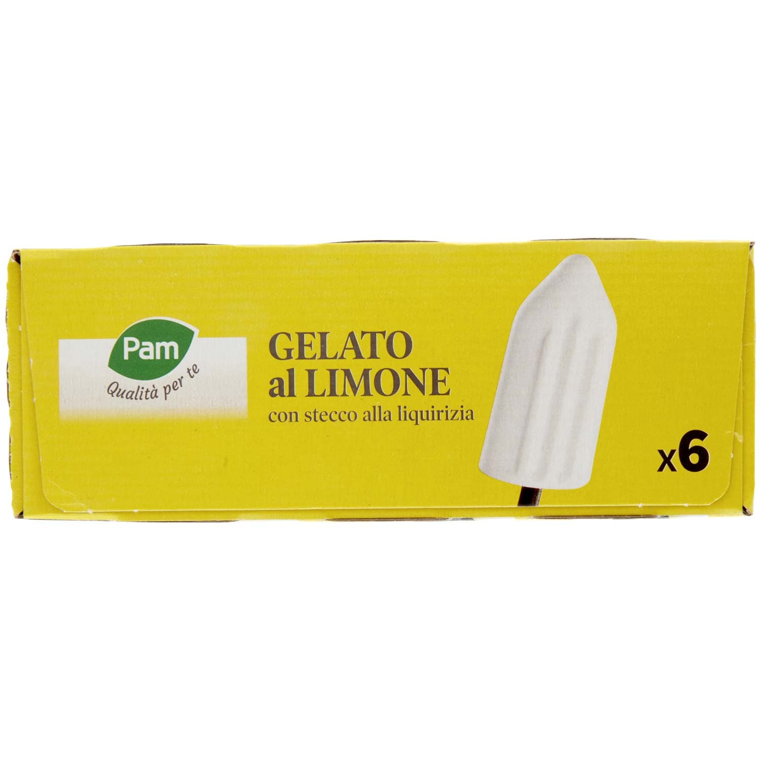 PAM PANORAMA Gelati al limone con stecco alla liquirizia 480g (80g x 6) – immagine 5