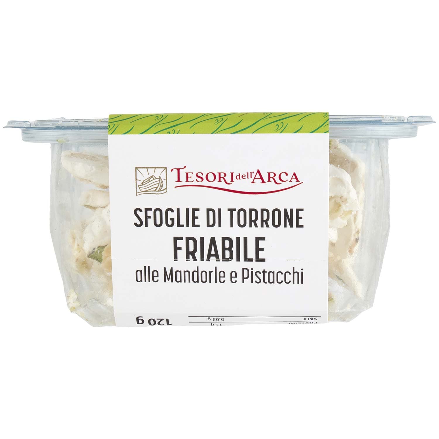 TESORI DELL'ARCA Sfoglie di Torrone Friabile alle Mandorle e Pistacchi 120 g – immagine 7