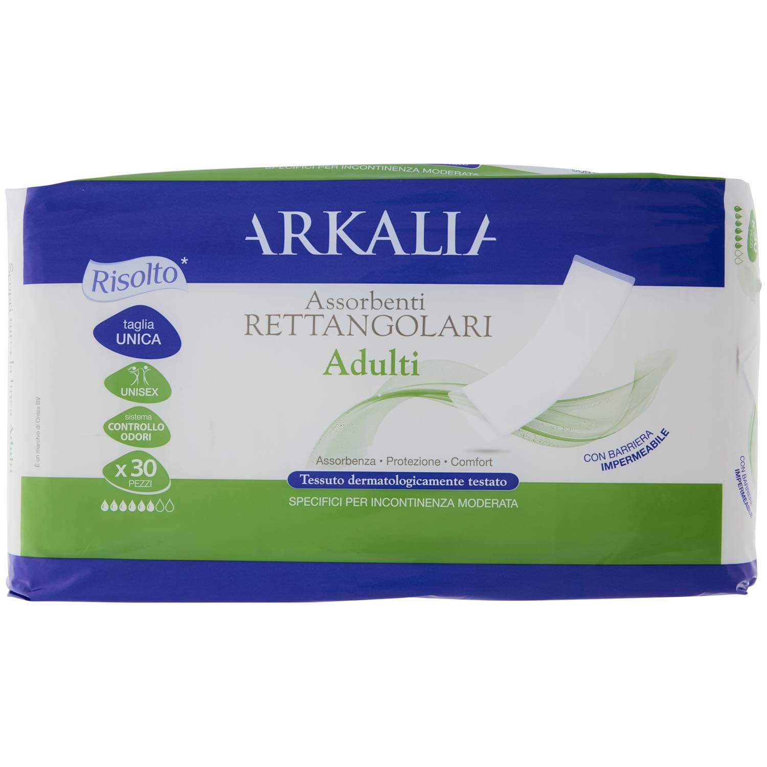 ARKALIA Assorbenti Rettangolari Adulti taglia Unica 30 pz – immagine 2