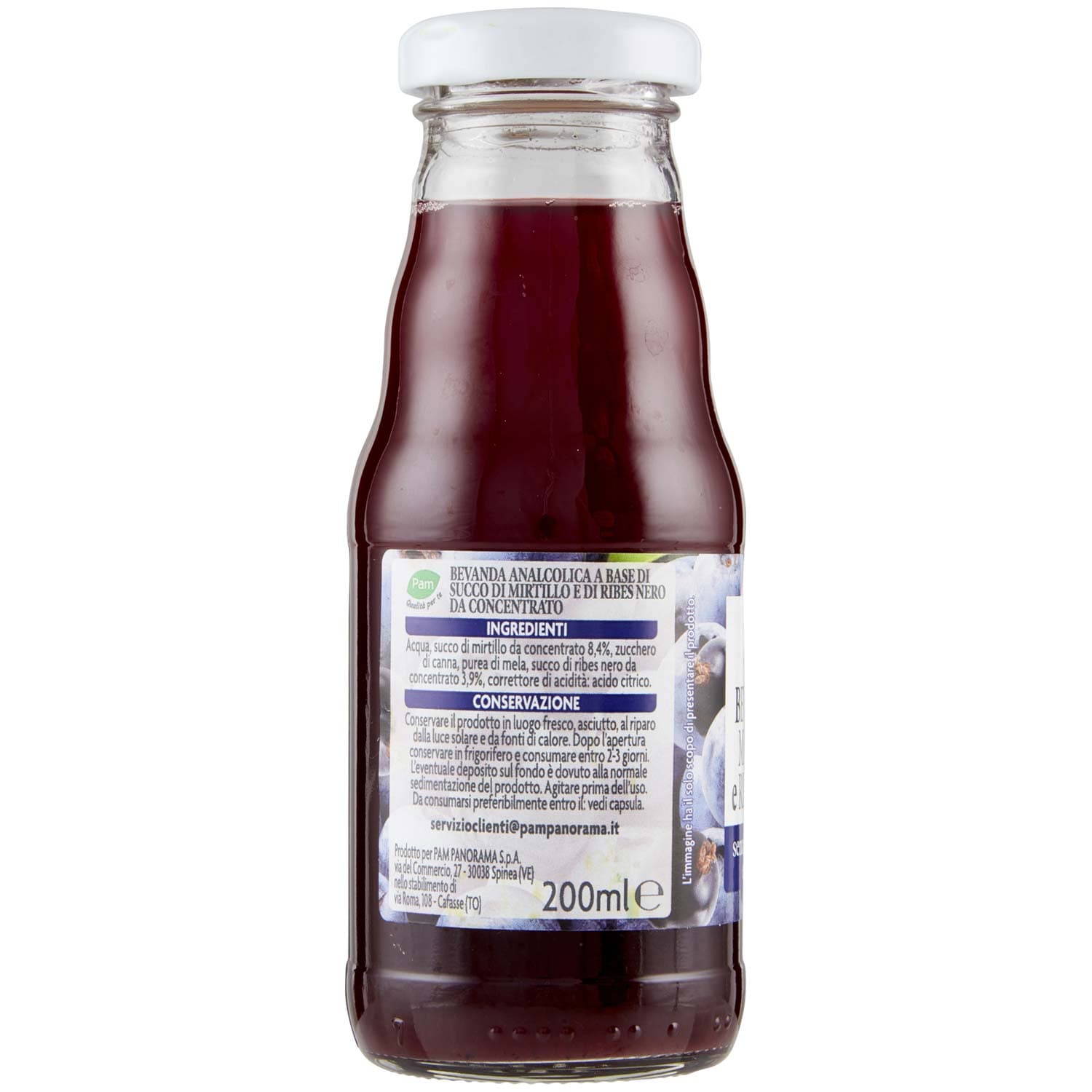 PAM Qualità per te Bevanda al Mirtillo e Ribes Nero 200 ml – immagine 3