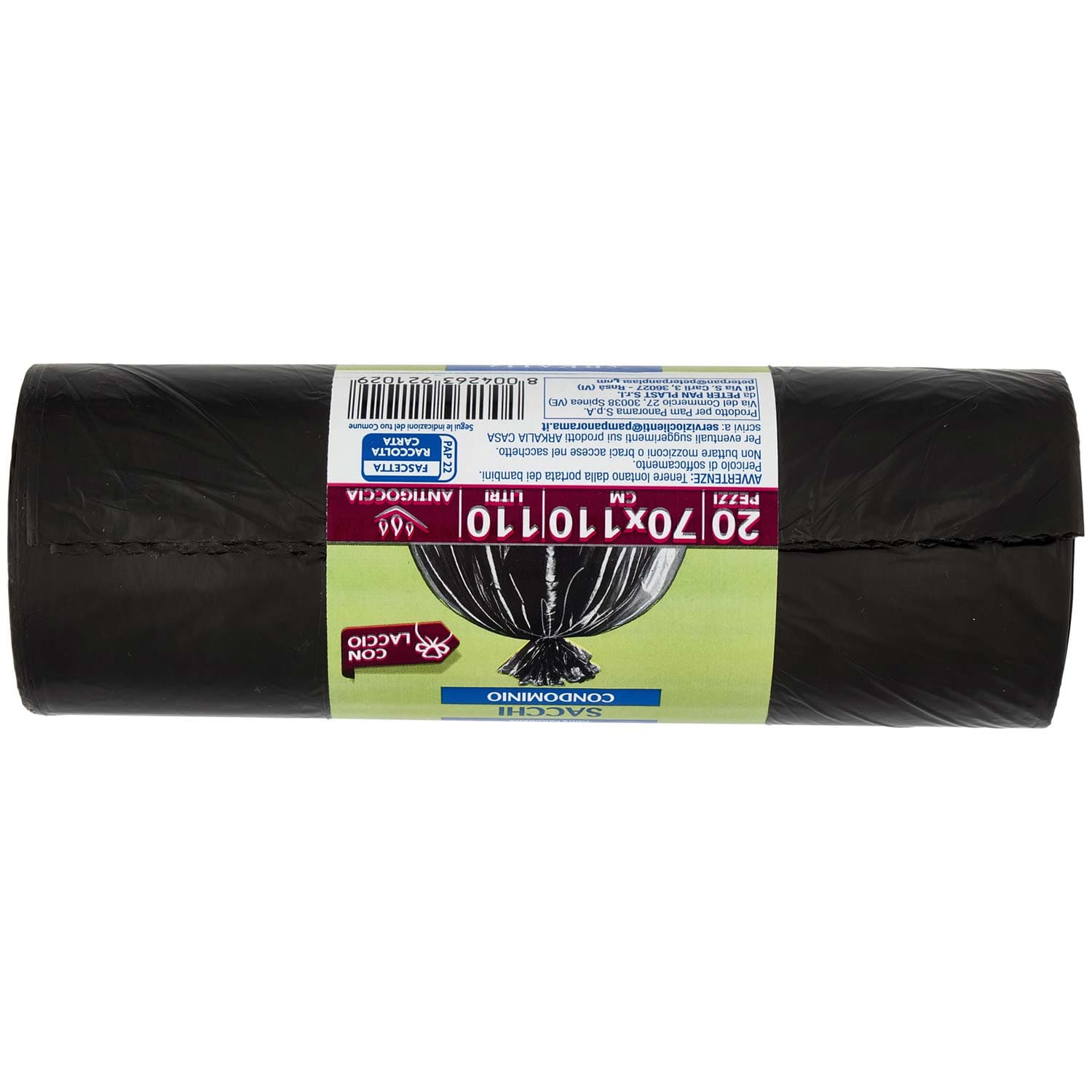 ARKALIA CASA Sacchi Condominio con Laccio 70x110 cm 110 Litri Antigoccia 20 pz – immagine 4