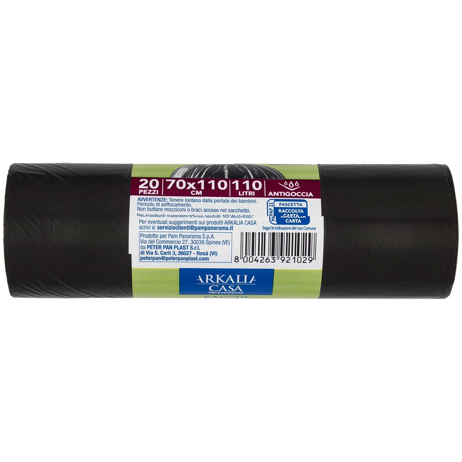 ARKALIA CASA Sacchi Condominio con Laccio 70x110 cm 110 Litri Antigoccia 20 pz – immagine 7