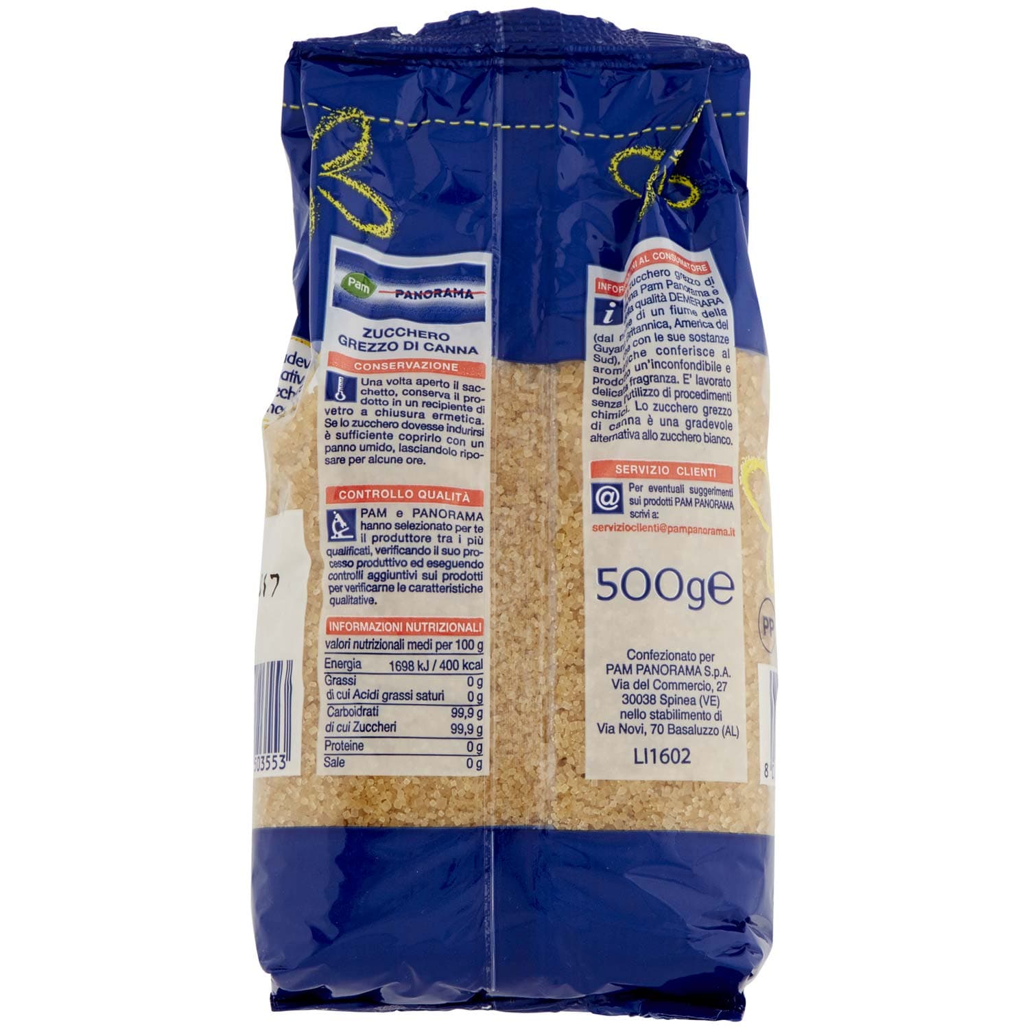 PAM PANORAMA Zucchero Grezzo di Canna demerara 500 g – immagine 4