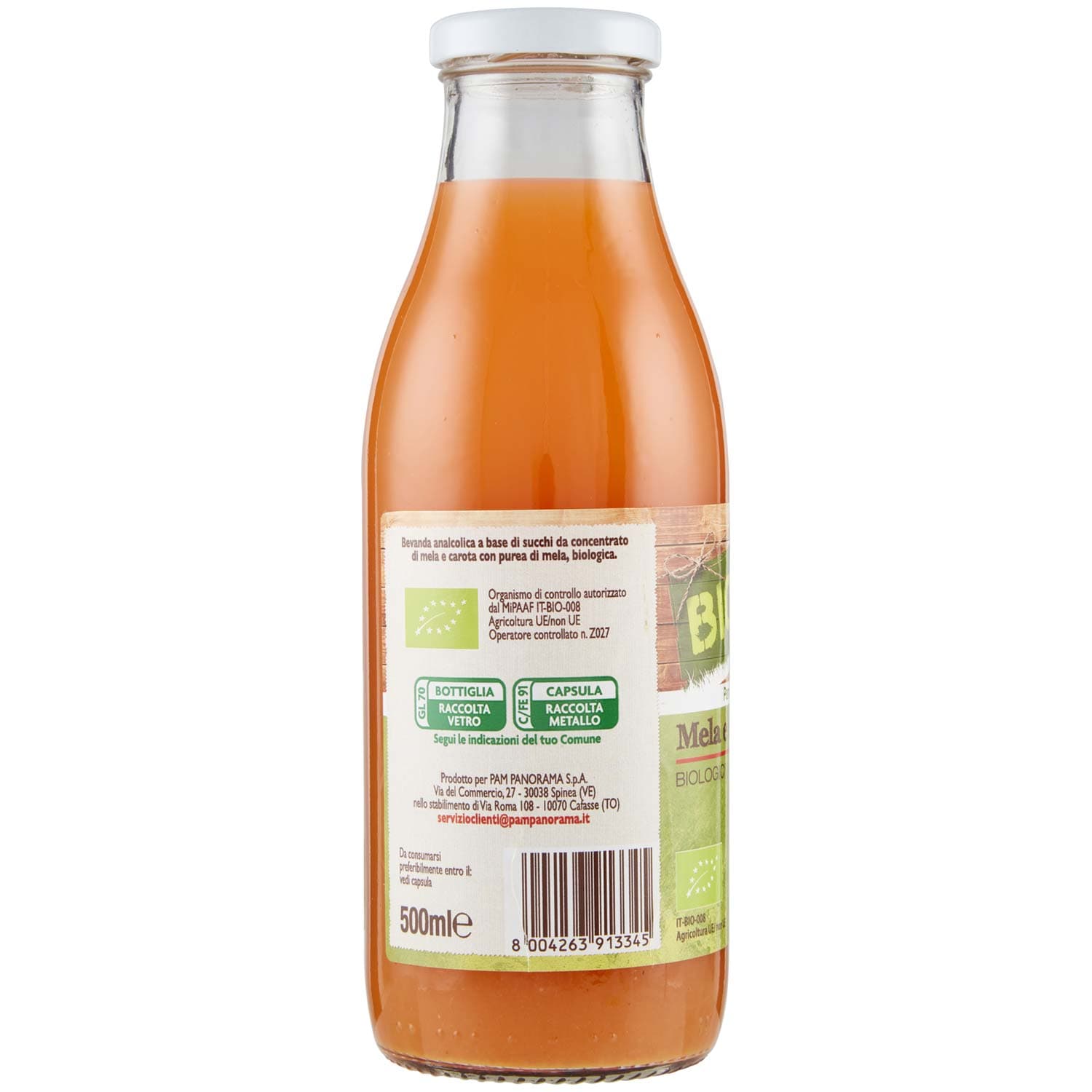 BIO Mela e carota Biologici 500 ml – immagine 3