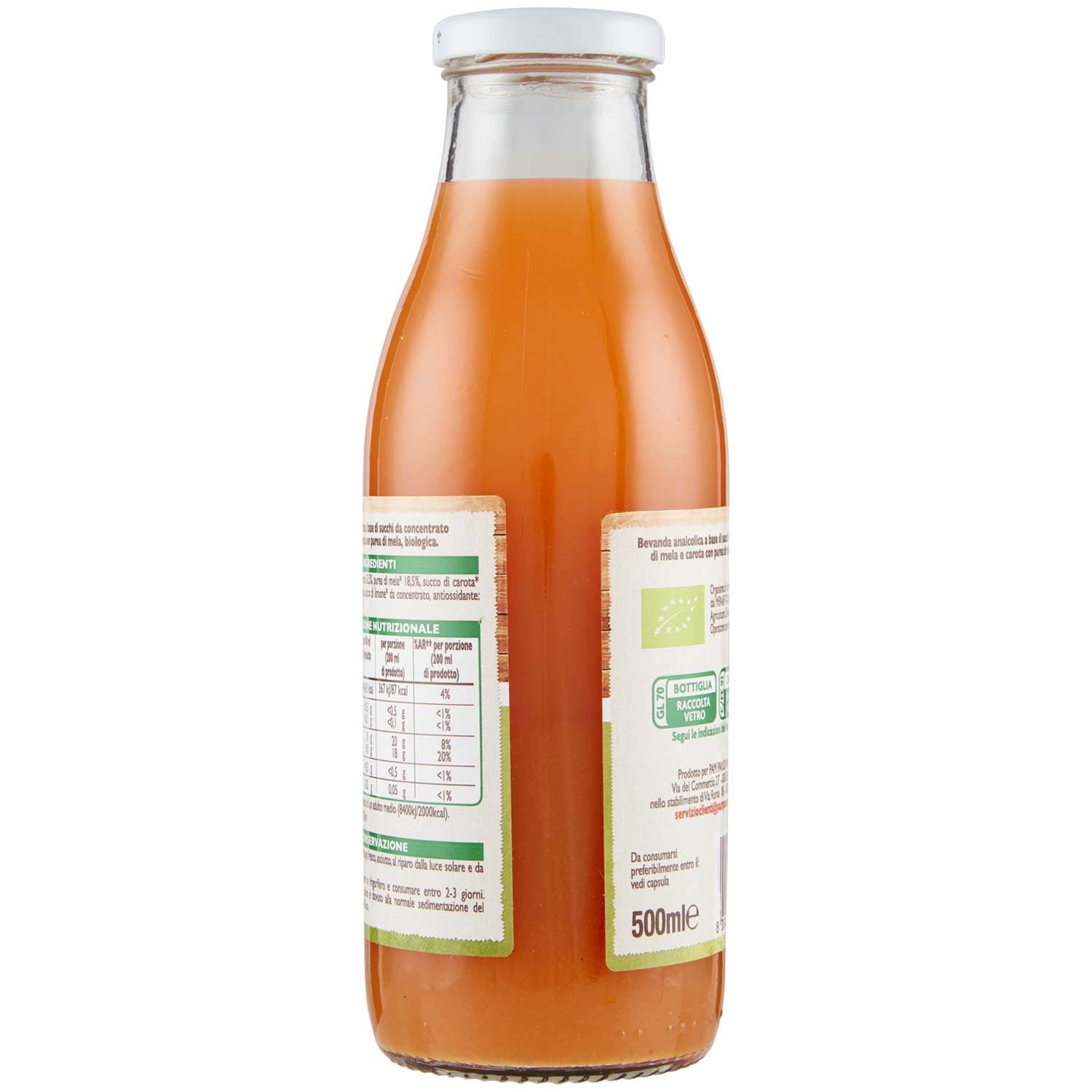 BIO Mela e carota Biologici 500 ml – immagine 4