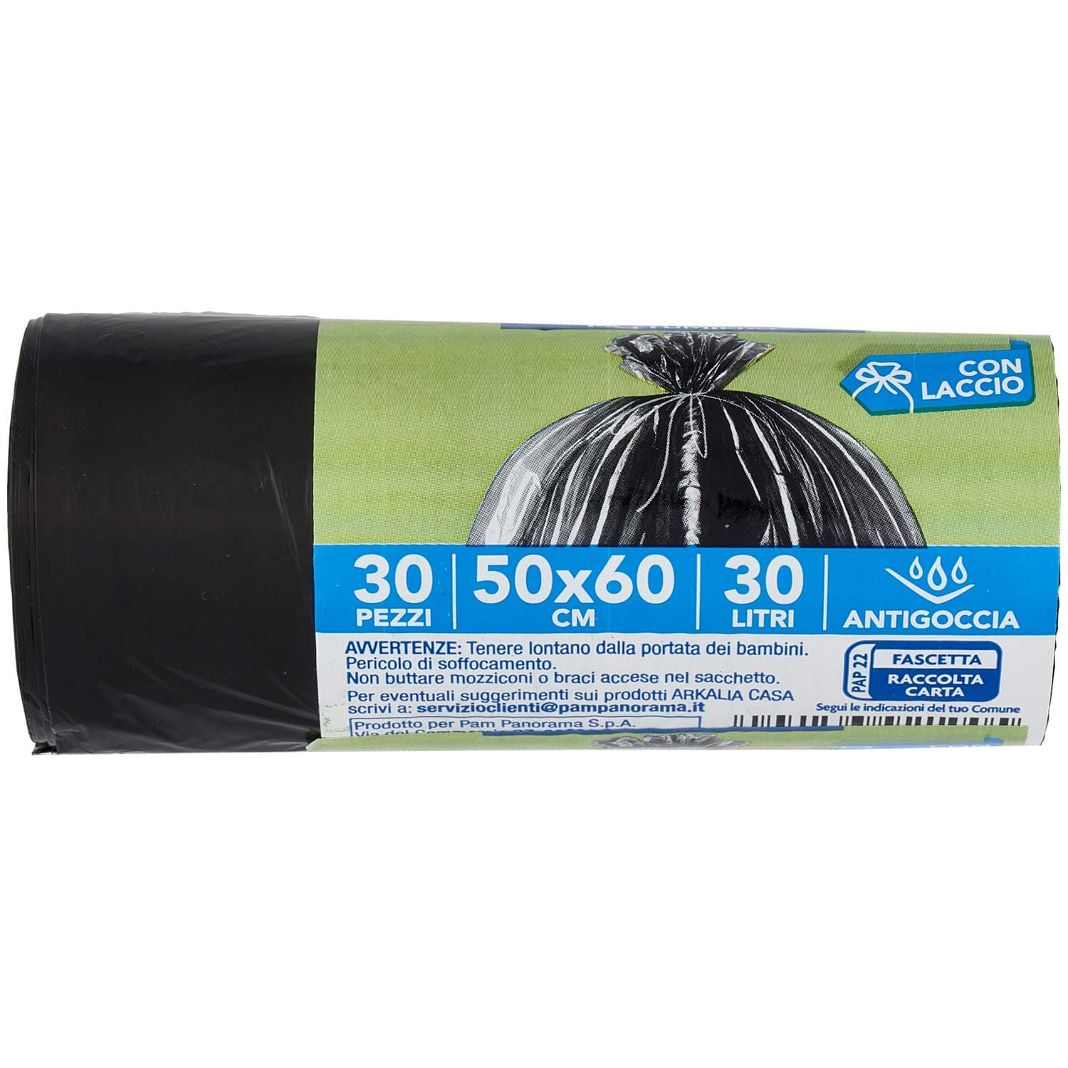 ARKALIA CASA Sacchi Pattumiera con Laccio 50x60 cm 30 Litri Antigoccia 30 pz – immagine 6