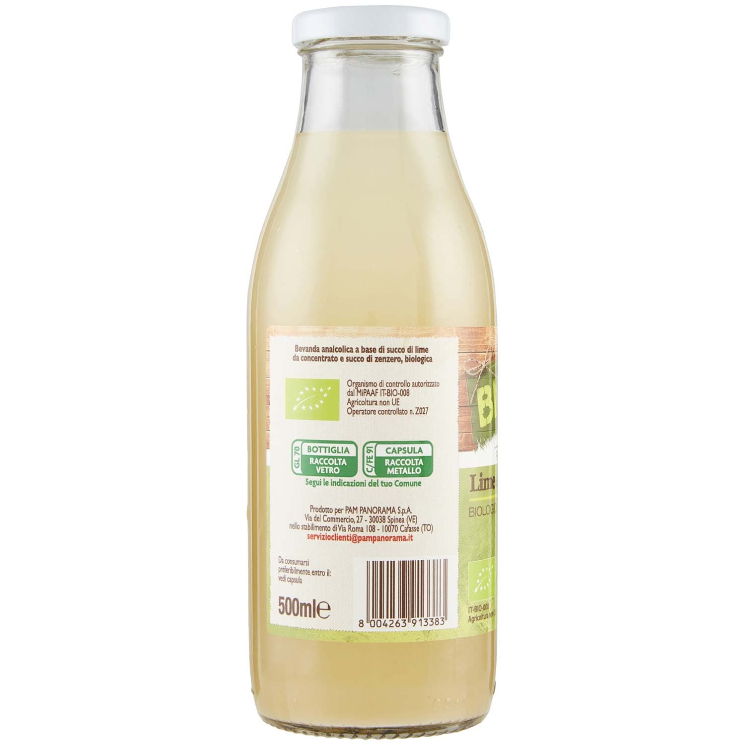 BIO Lime e zenzero Biologici 500 ml – immagine 3