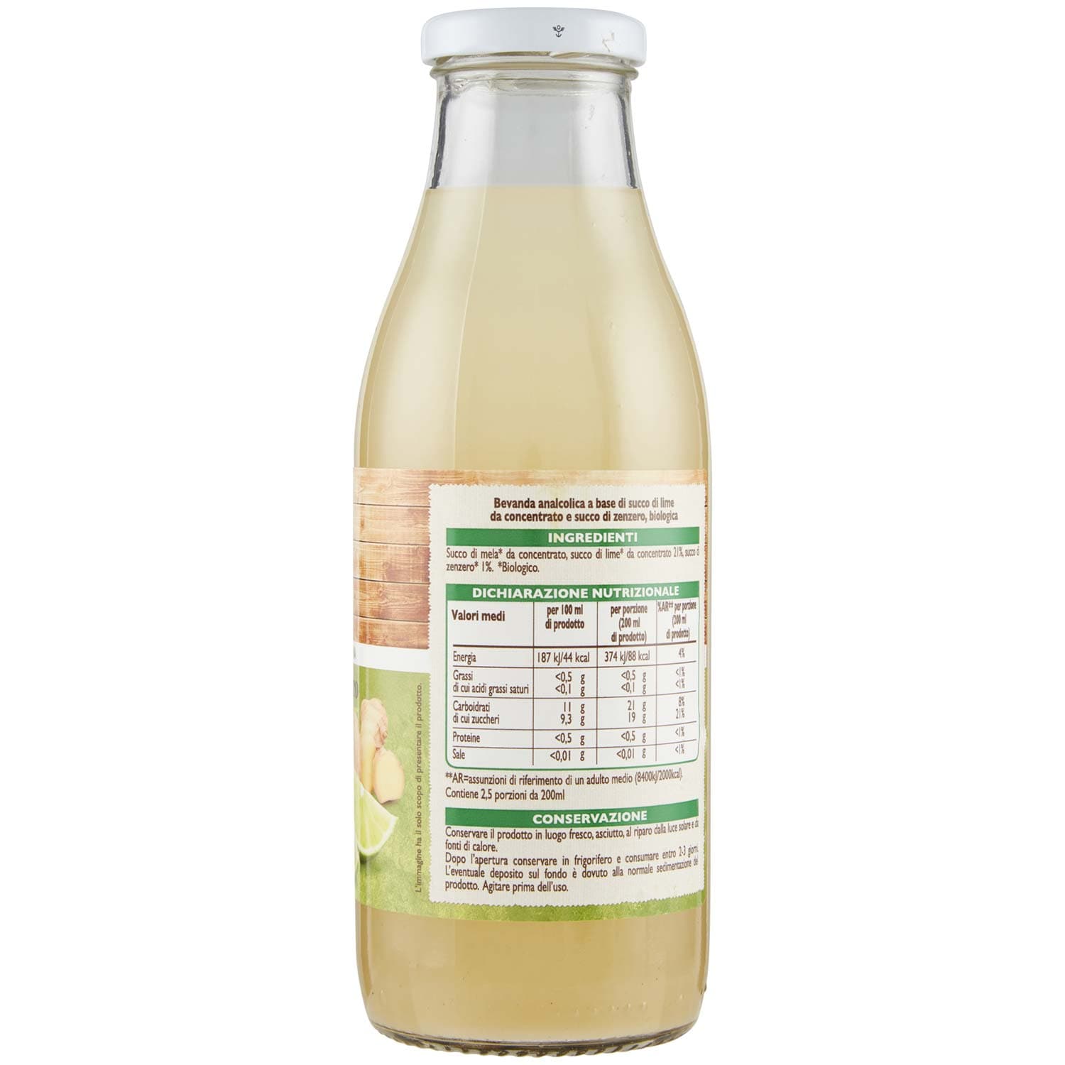 BIO Lime e zenzero Biologici 500 ml – immagine 5