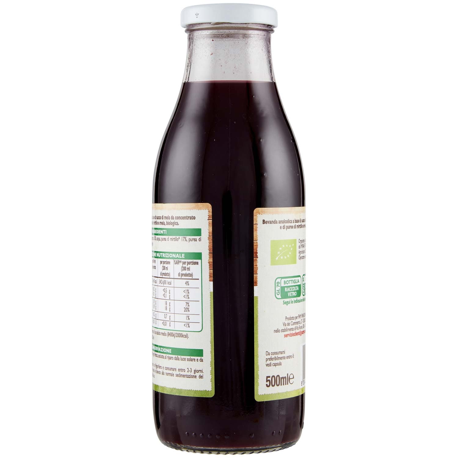 BIO Mela e mirtillo Biologici 500 ml – immagine 4