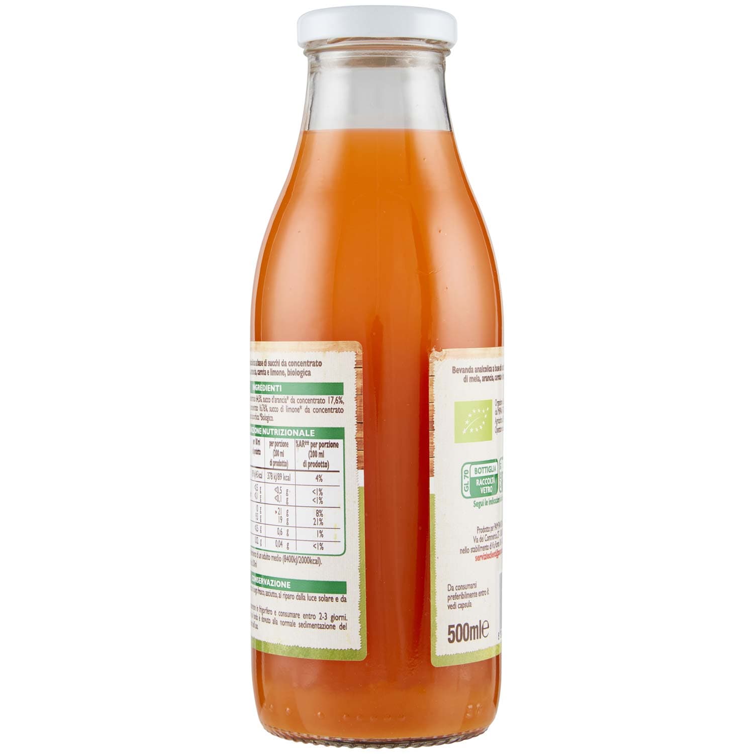 BIO Mela, arancia, carota e limone Biologici 500 ml – immagine 4
