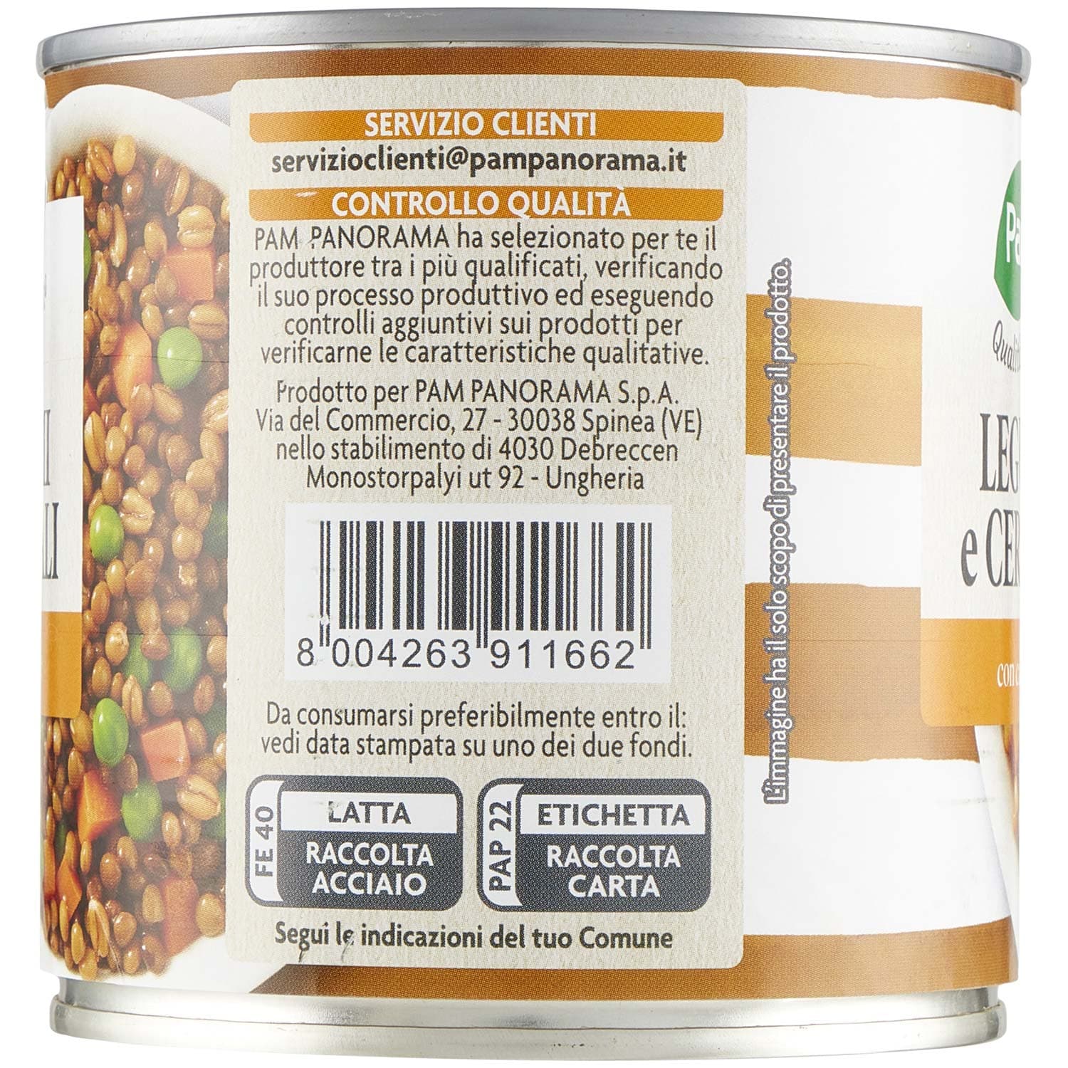 PAM Qualità per te Legumi e Cereali con carote 400 g – immagine 3