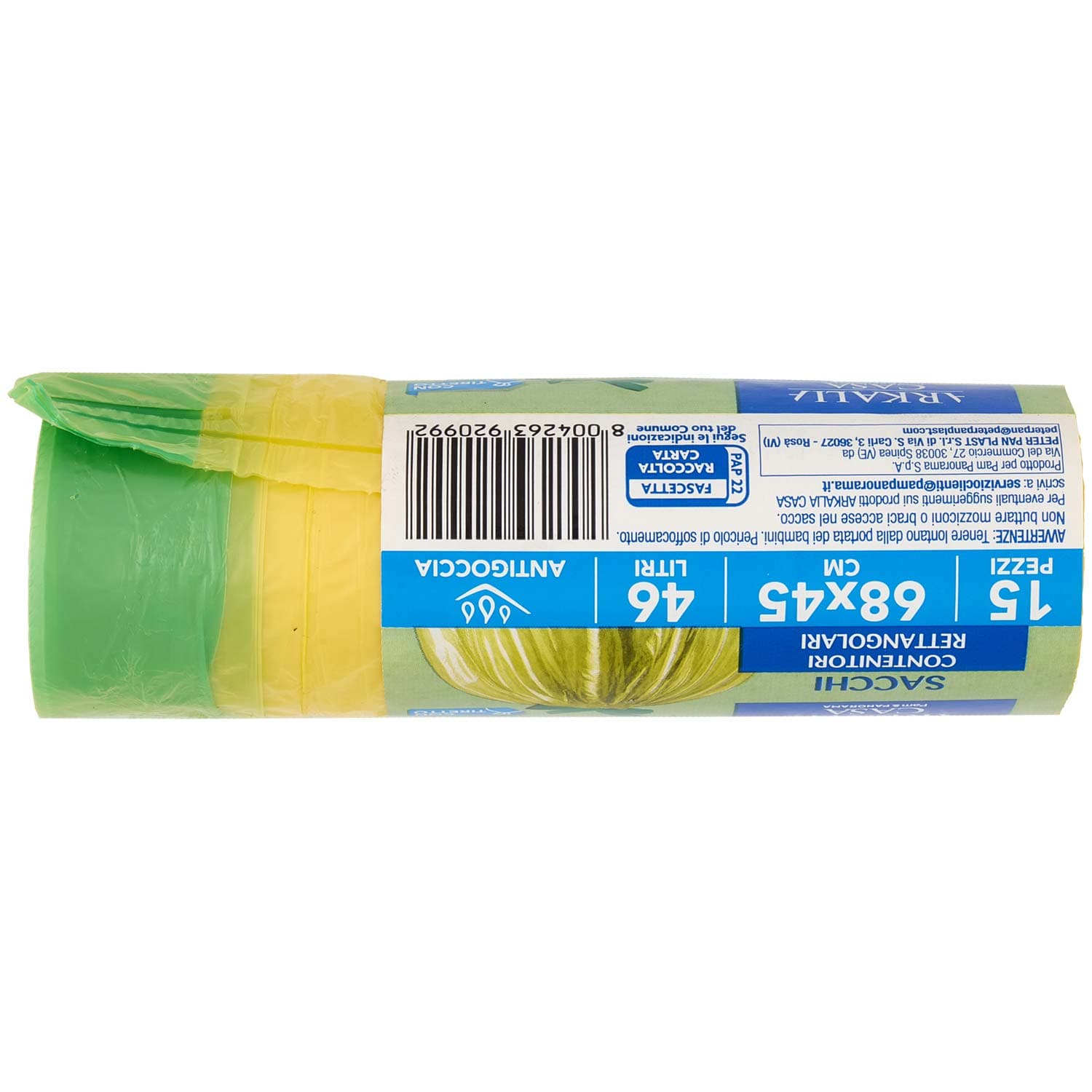 ARKALIA CASA Sacchi Contenitori Rettangolari con Tiretto 68x65 cm 46 Litri Antigoccia 15 pz – immagine 4