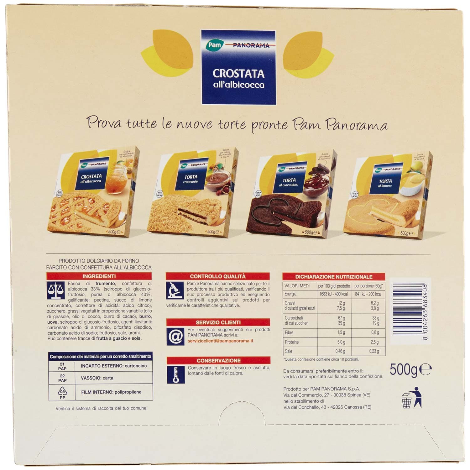 PAM PANORAMA Crostata all'albicocca 500 g – immagine 4