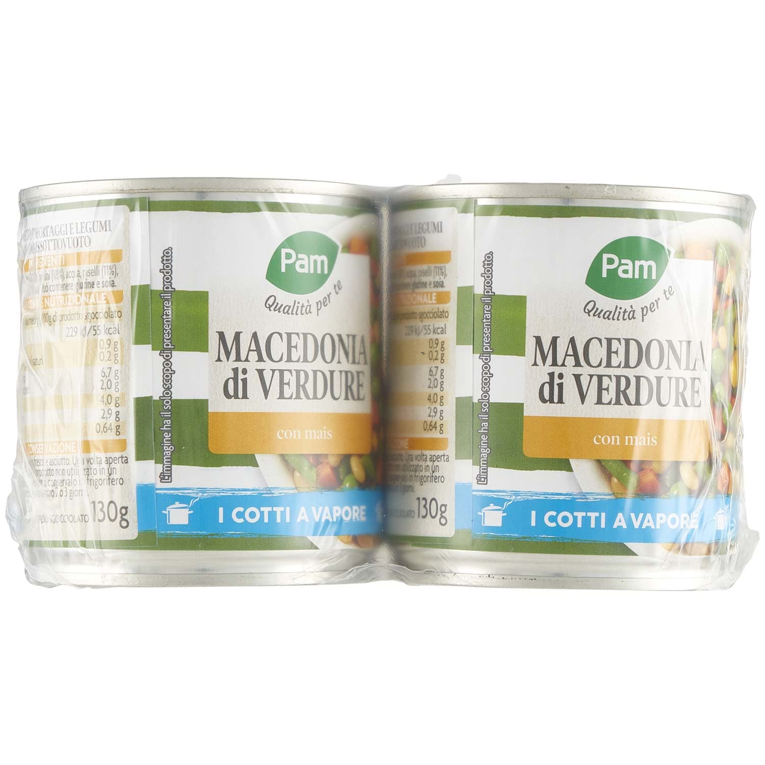 PAM Qualità per te Macedonia di Verdure con mais 2 x 140 g – immagine 2