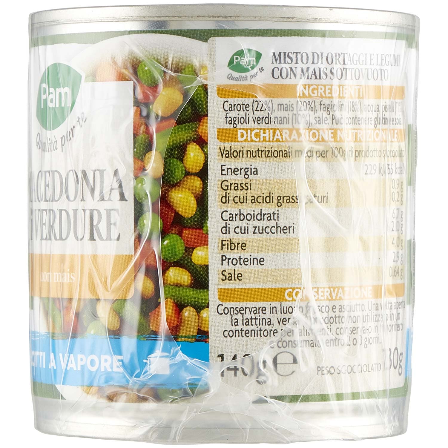 PAM Qualità per te Macedonia di Verdure con mais 2 x 140 g – immagine 3