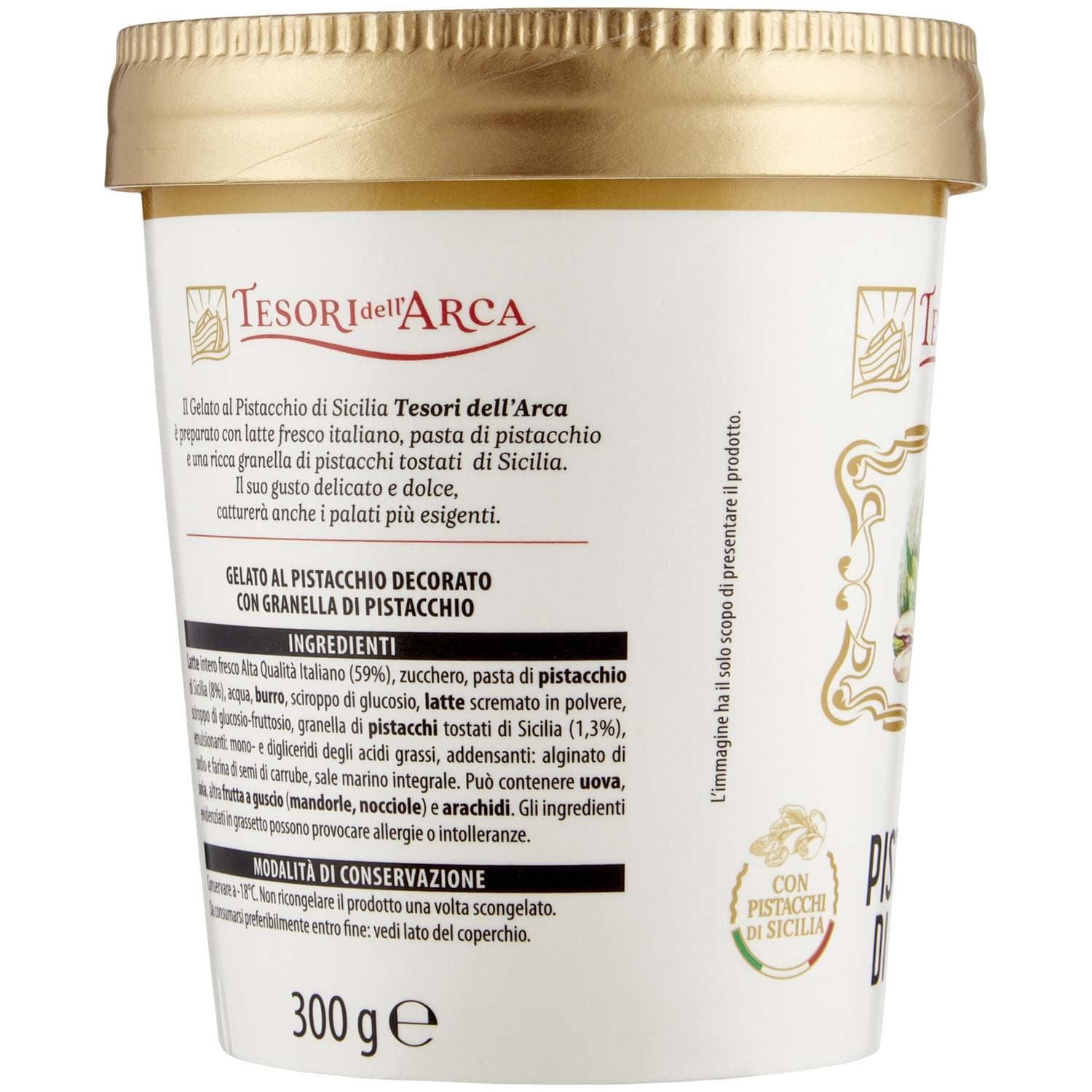 TESORI DELL'ARCA Gelato Pistacchio di Sicilia 300 g – immagine 3