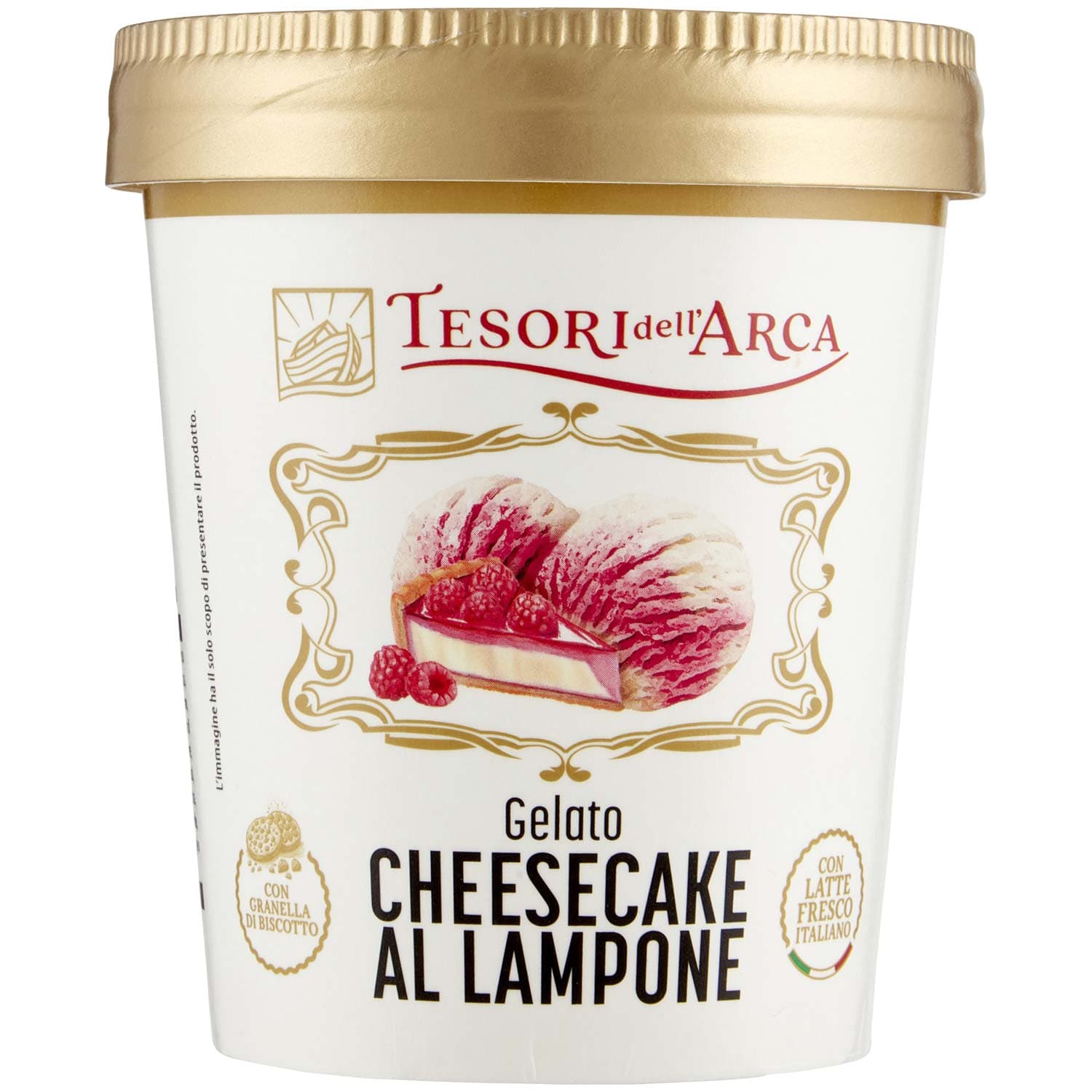 TESORI DELL'ARCA Gelato Cheesecake al Lampone 300 g – immagine 2