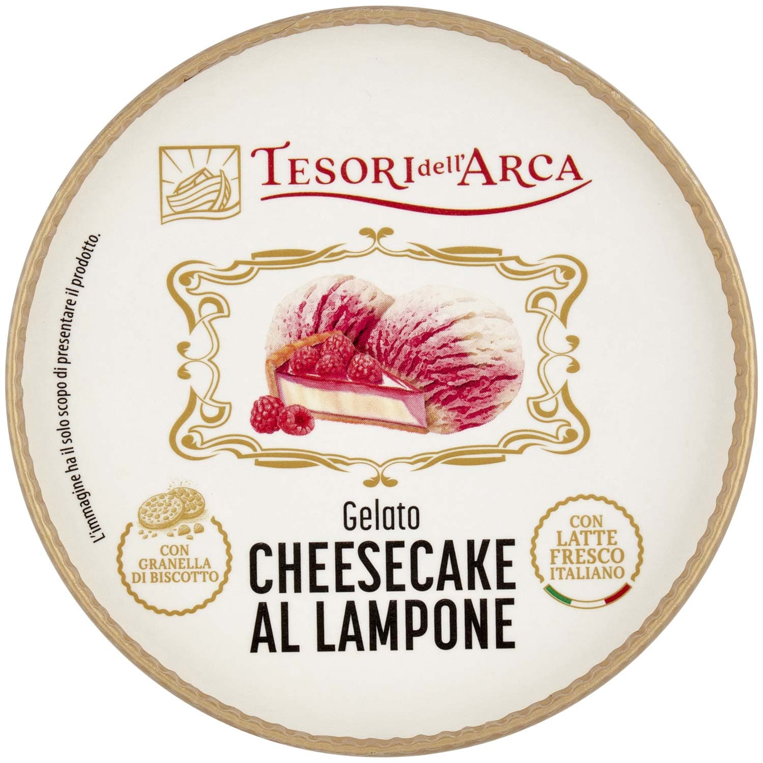 TESORI DELL'ARCA Gelato Cheesecake al Lampone 300 g – immagine 6