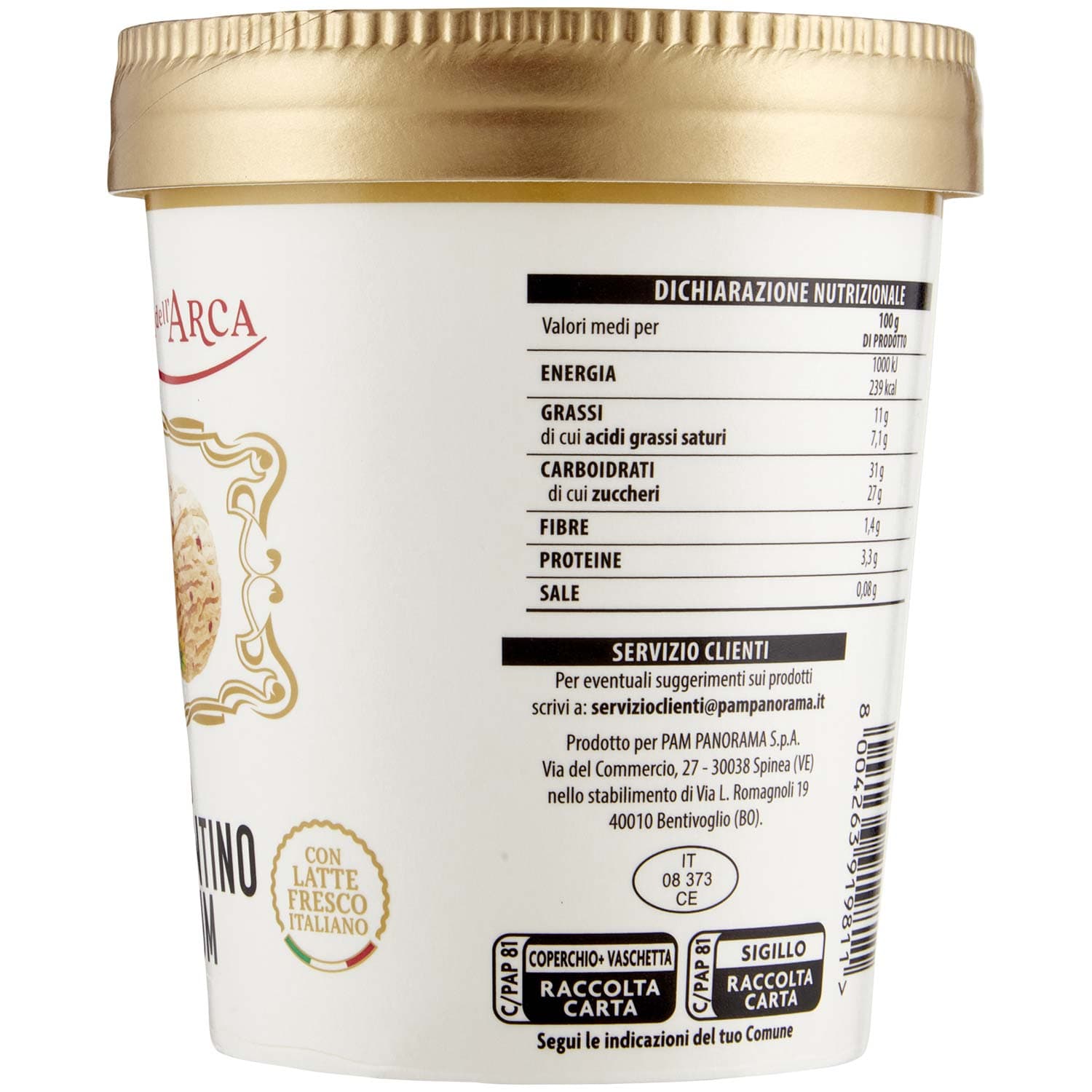 TESORI DELL'ARCA Gelato Croccantino al Rum 300 g – immagine 5