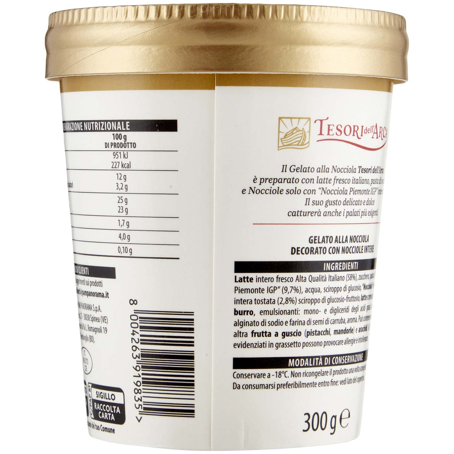 TESORI DELL'ARCA Gelato Nocciola 300 g – immagine 4