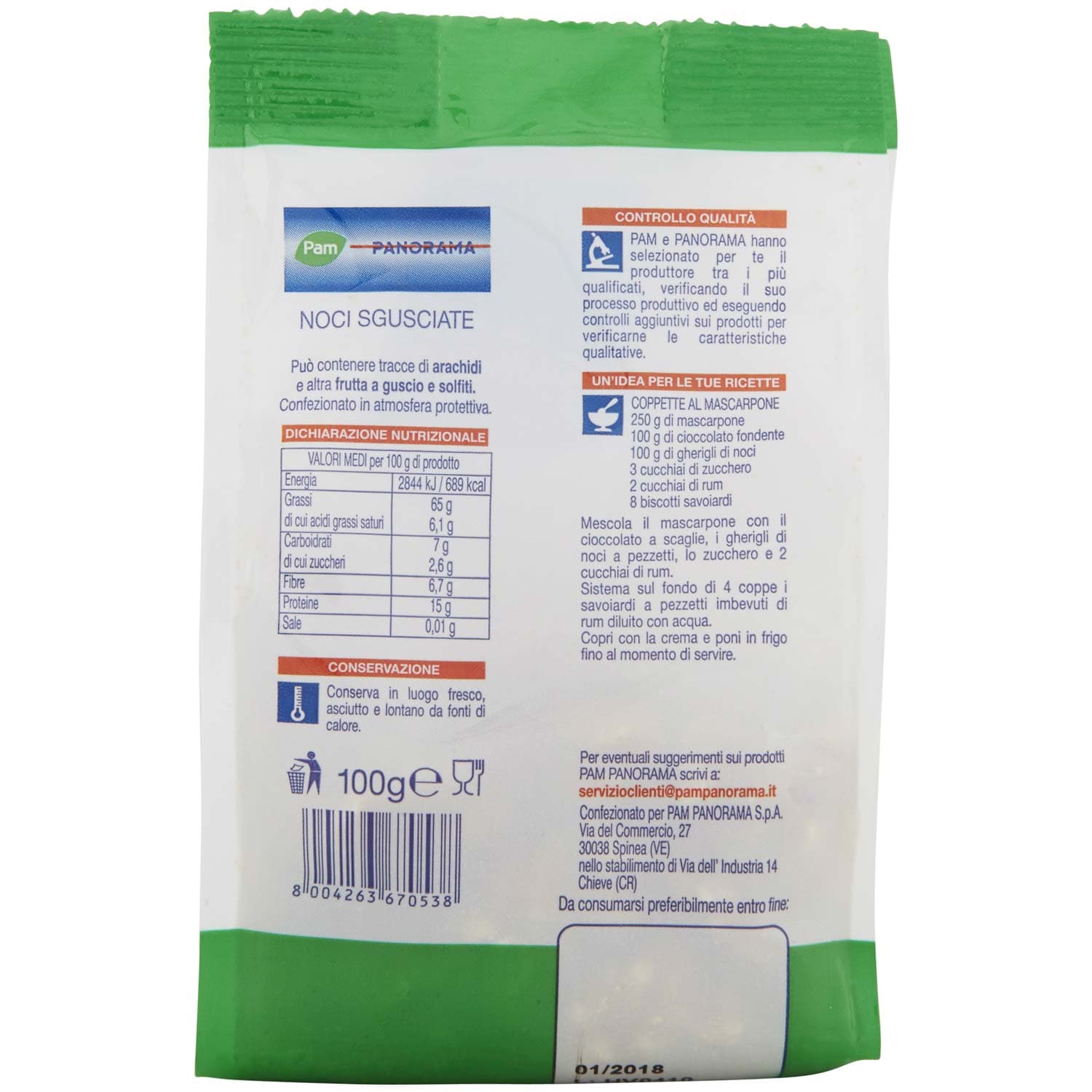 PAM PANORAMA Noci Sgusciate 100 g – immagine 4