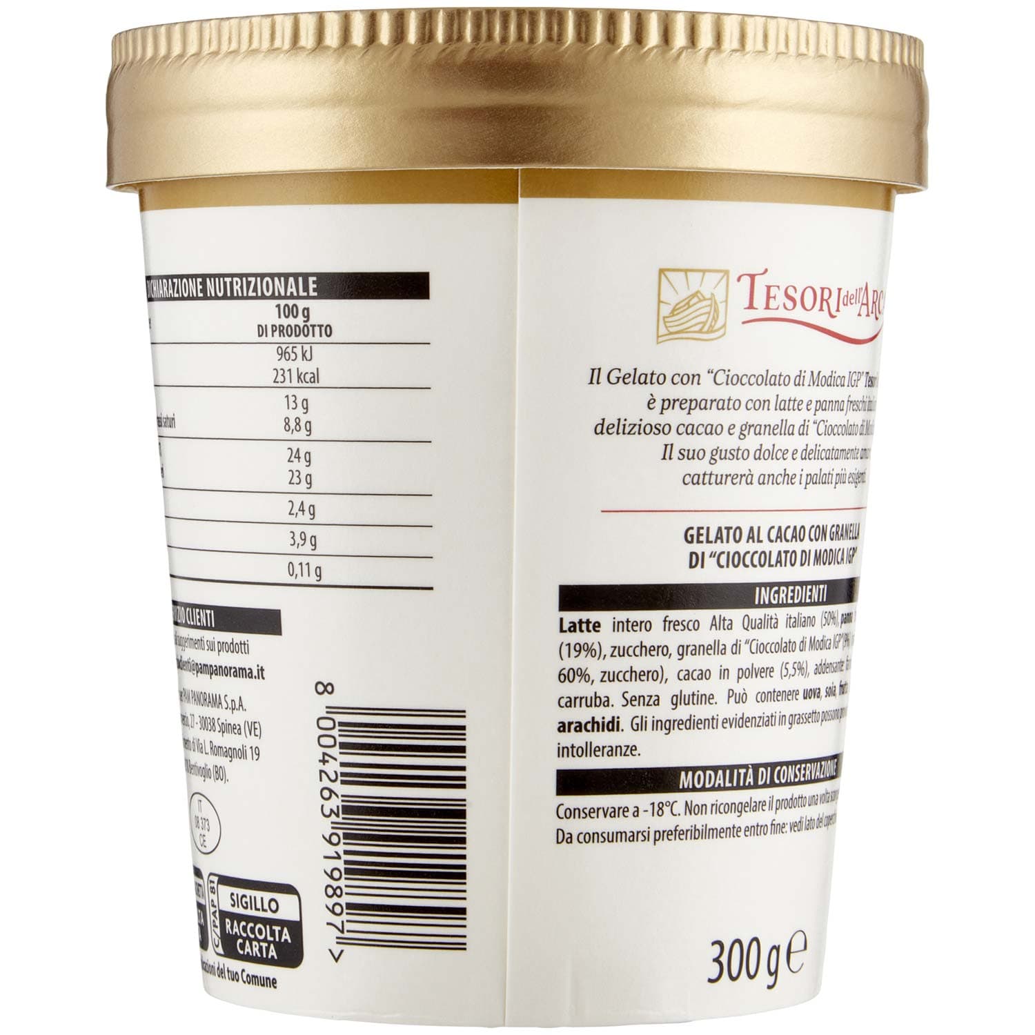 TESORI DELL'ARCA Gelato Cioccolato 300 g – immagine 4