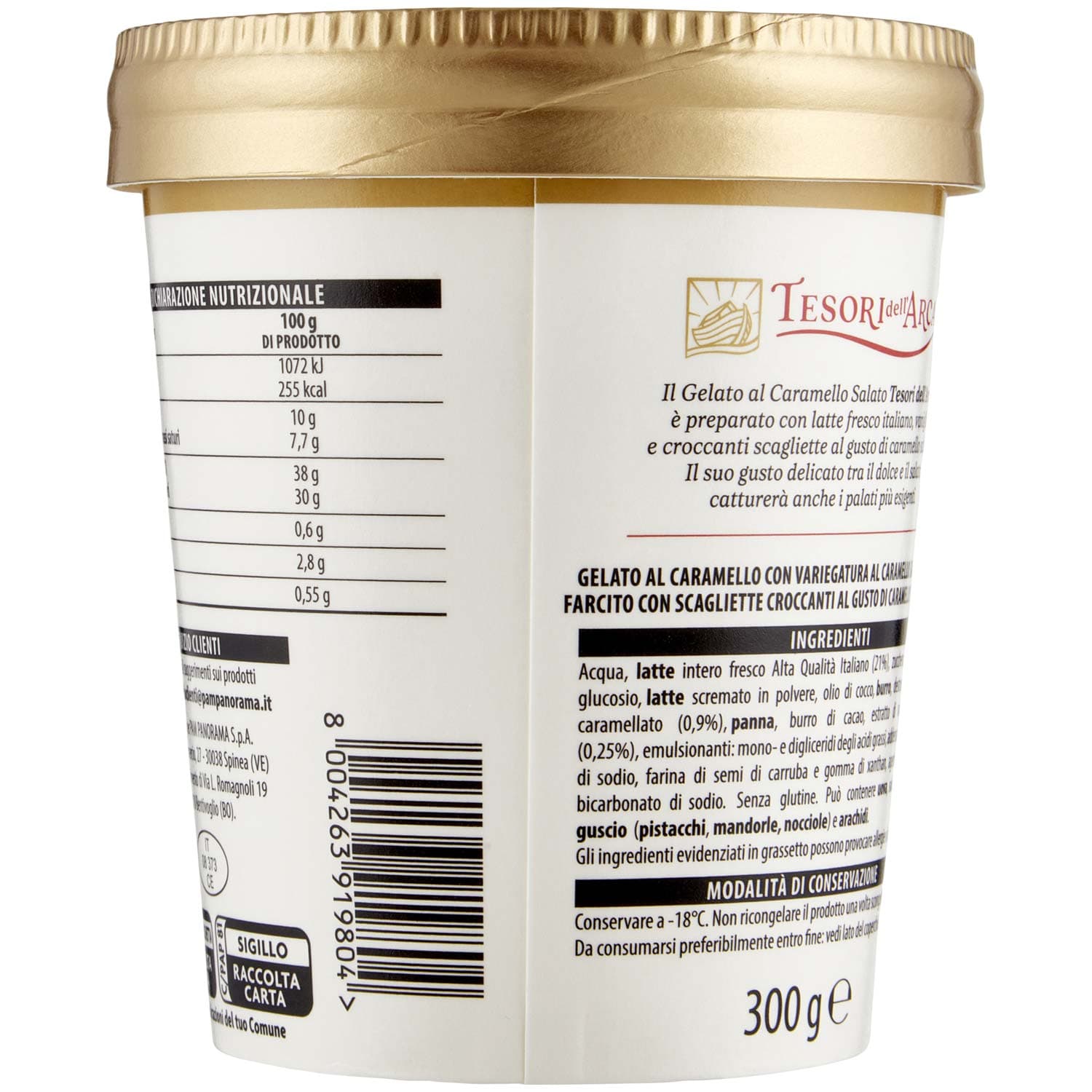 TESORI DELL'ARCA Gelato Caramello Salato 300 g – immagine 4