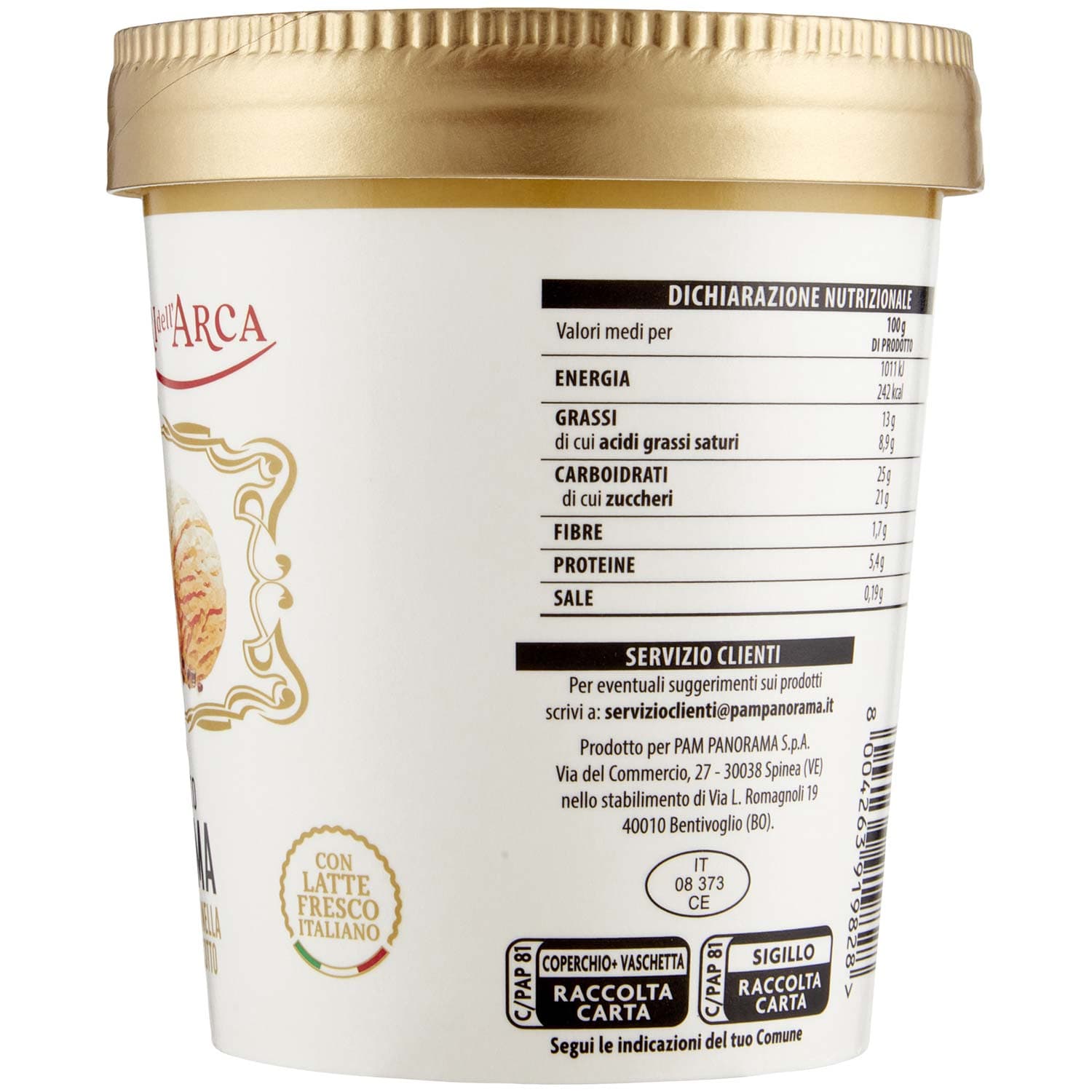 TESORI DELL'ARCA Gelato Crema con Granella di Biscotto 300 g – immagine 5