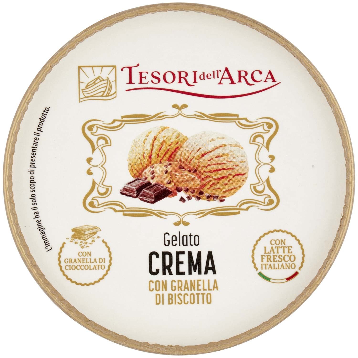 TESORI DELL'ARCA Gelato Crema con Granella di Biscotto 300 g – immagine 6