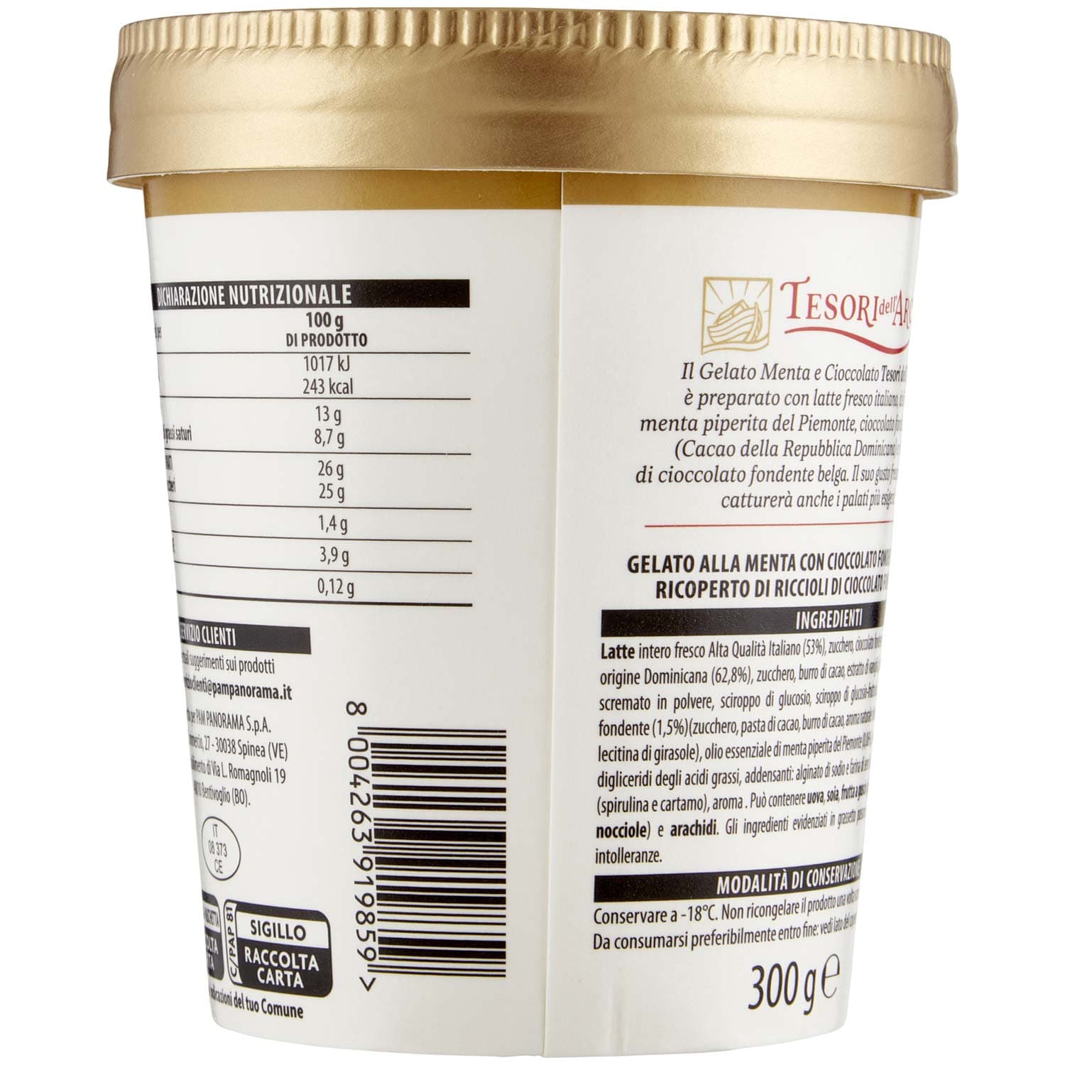 TESORI DELL'ARCA Gelato Menta e Cioccolato 300 g – immagine 4