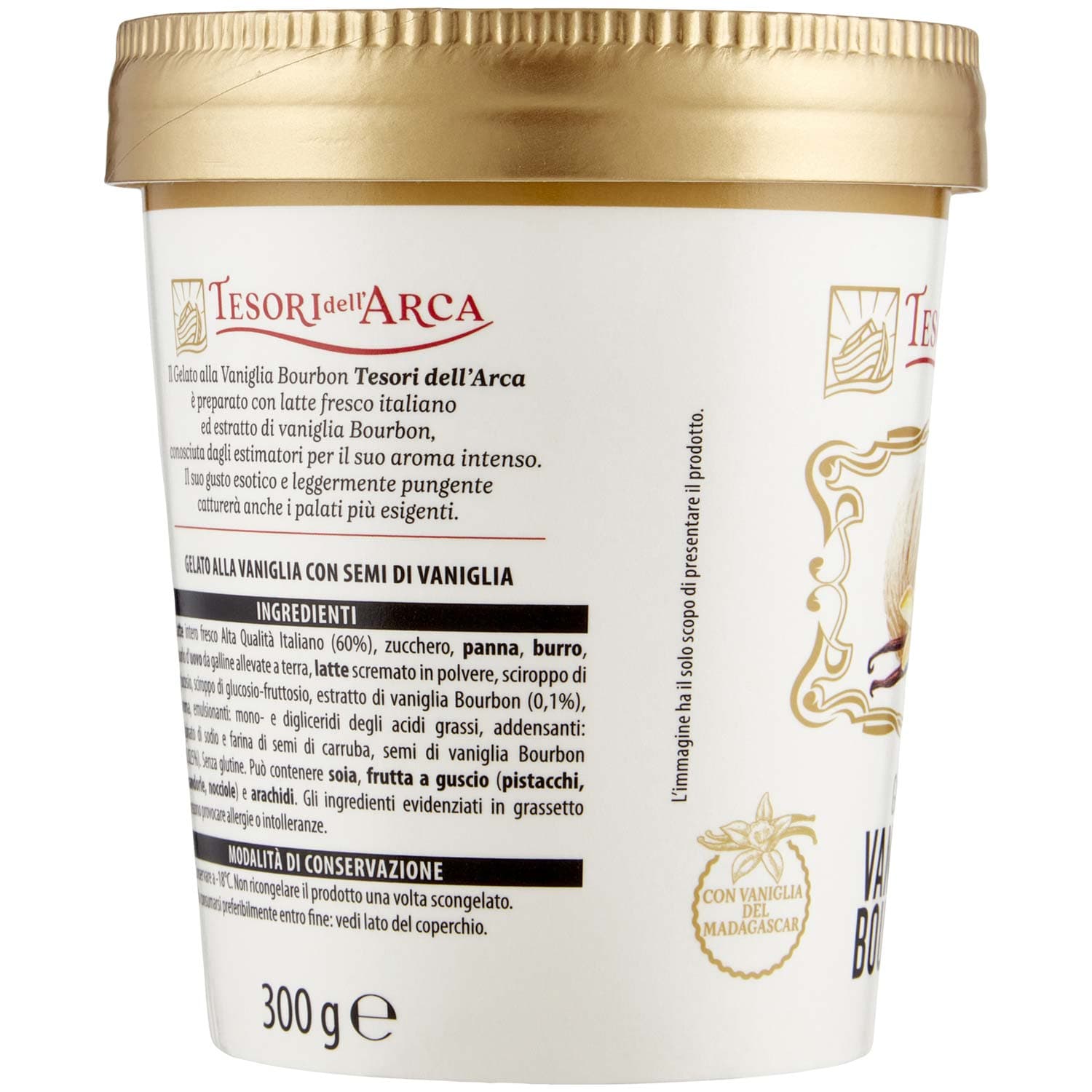 TESORI DELL'ARCA Gelato Vaniglia Bourbon 300 g – immagine 3