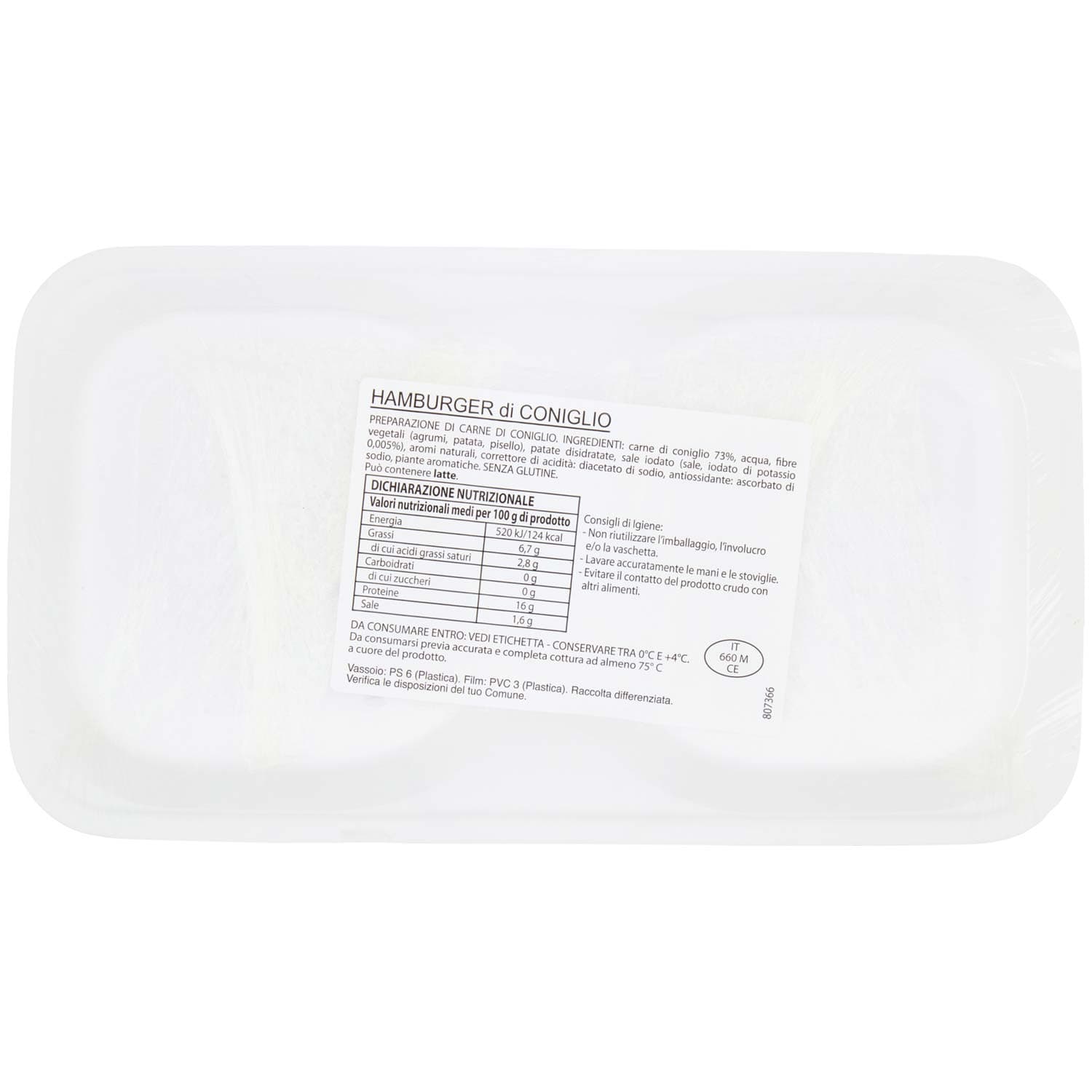 Hamburger di Coniglio 0,200 kg – immagine 4