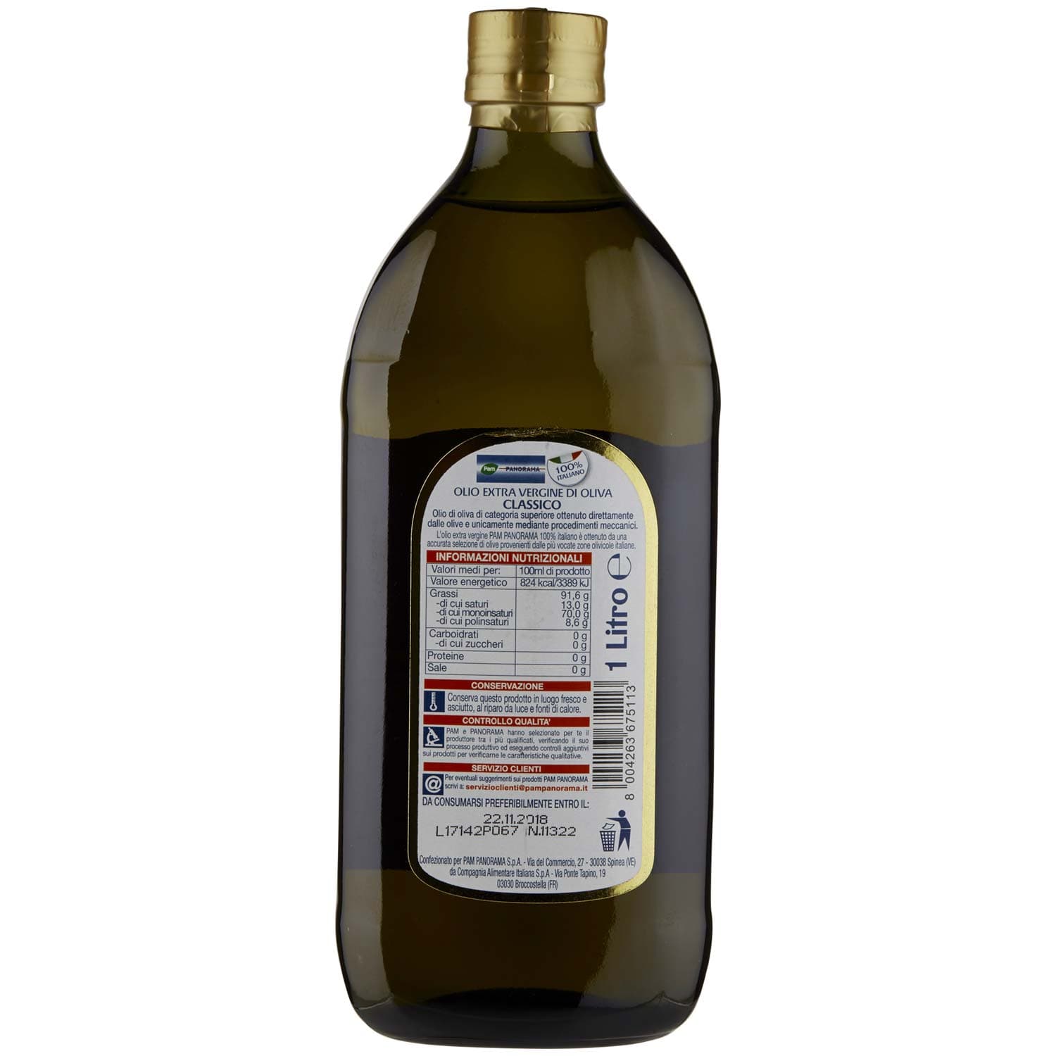 PAM PANORAMA Olio Extra Vergine di Oliva Classico 1 L – immagine 4