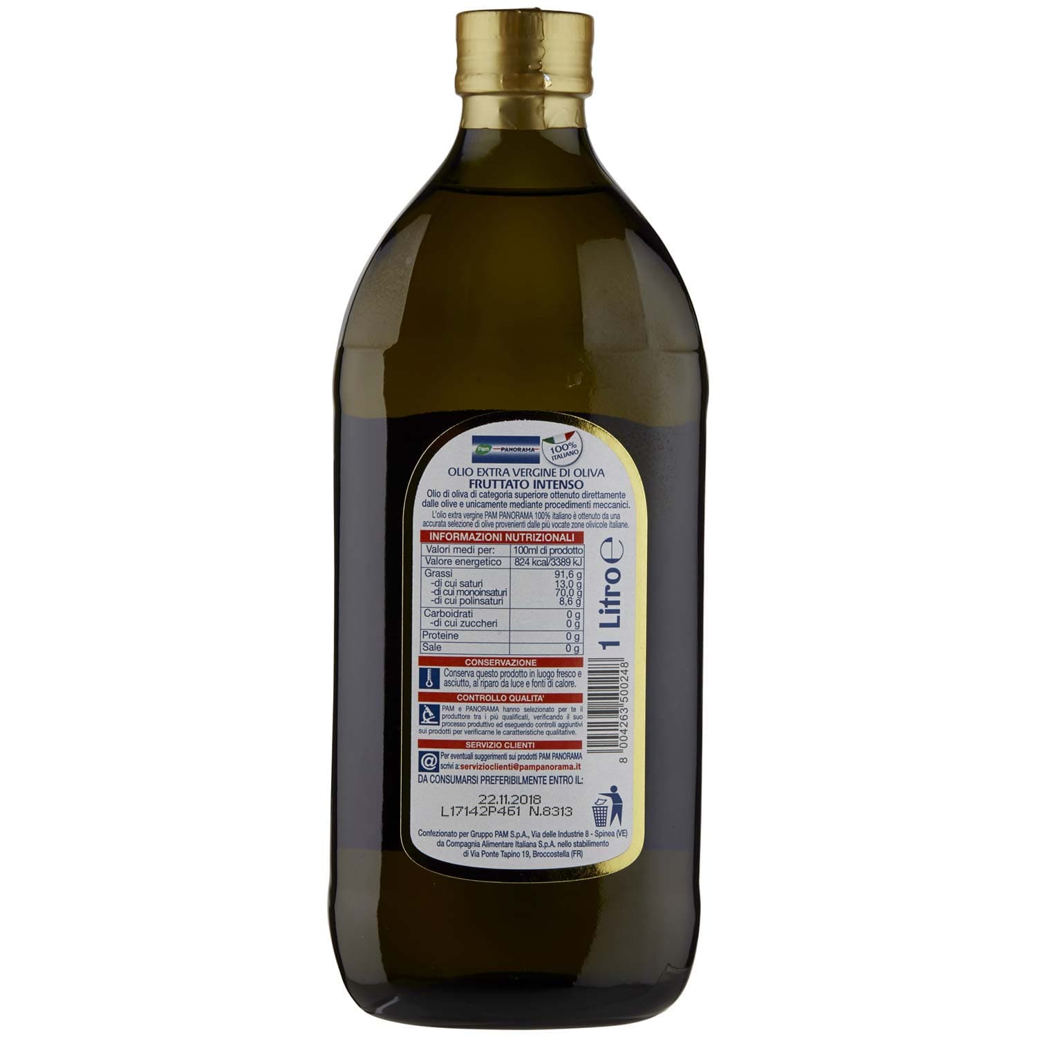 PAM PANORAMA Olio Extra Vergine di Oliva Fruttato Intenso 1 L – immagine 4