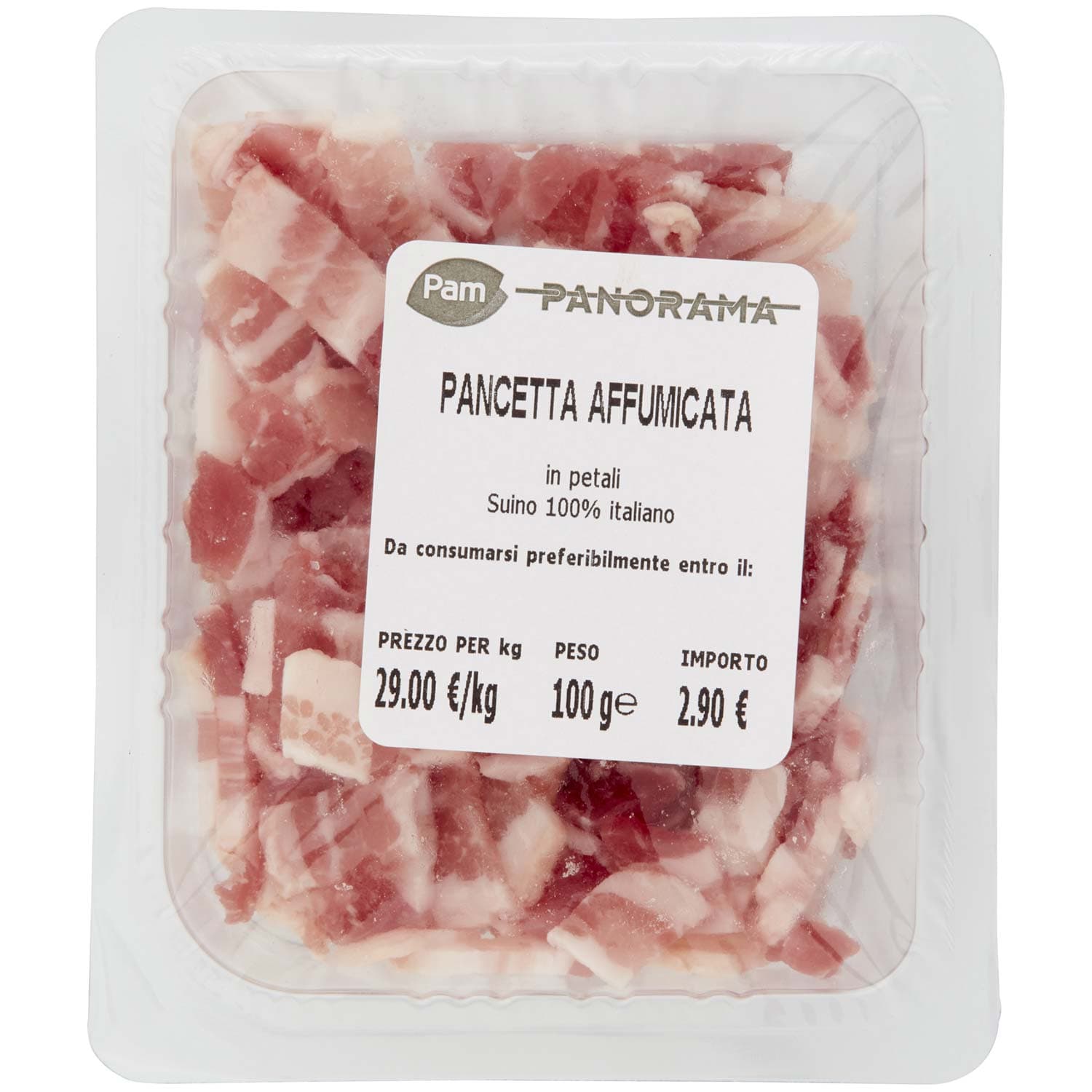 PAM PANORAMA Pancetta Affumicata in petali 100 gg – immagine 2