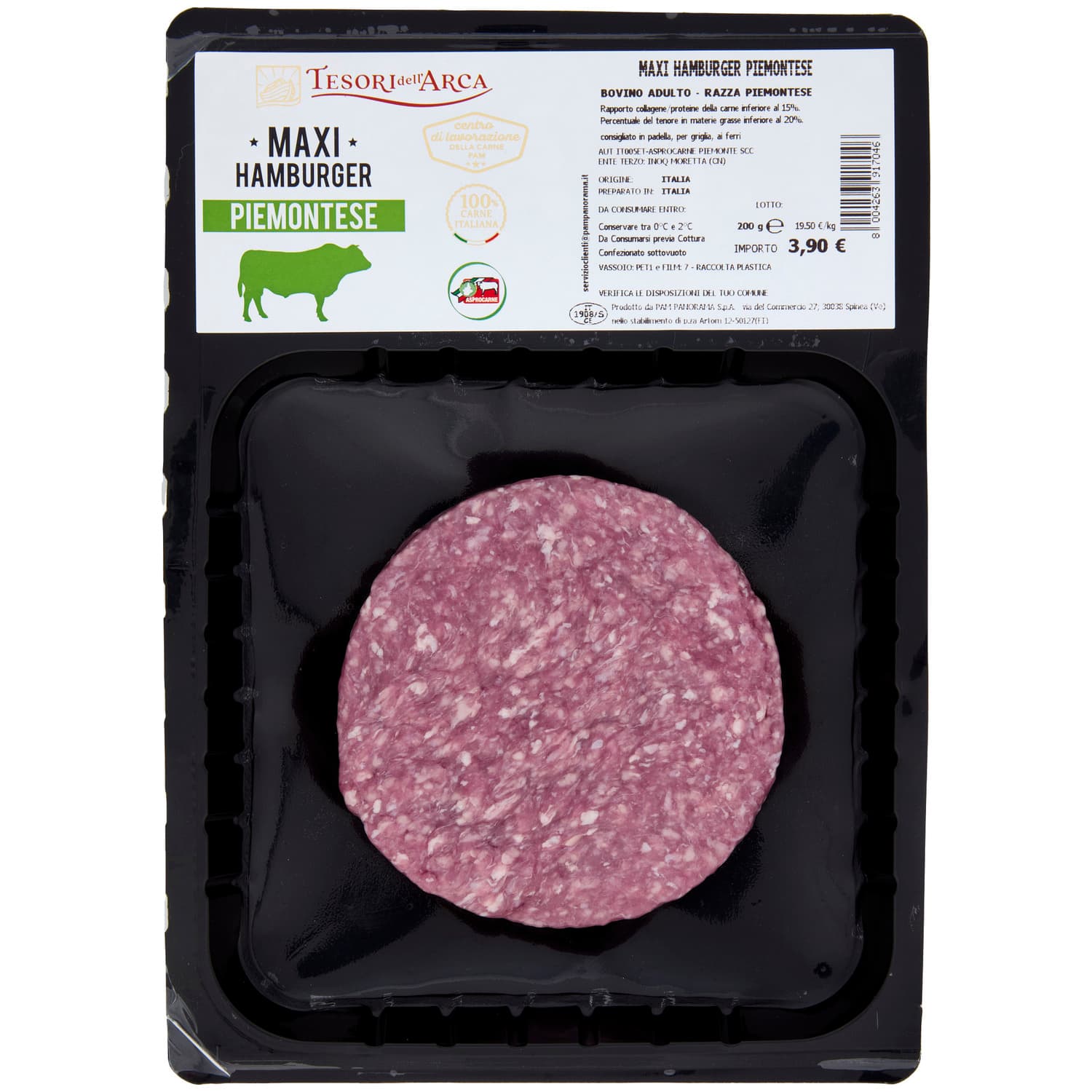 Tesori dell'Arca Maxi Hamburger Piemontese 200 g – immagine 2