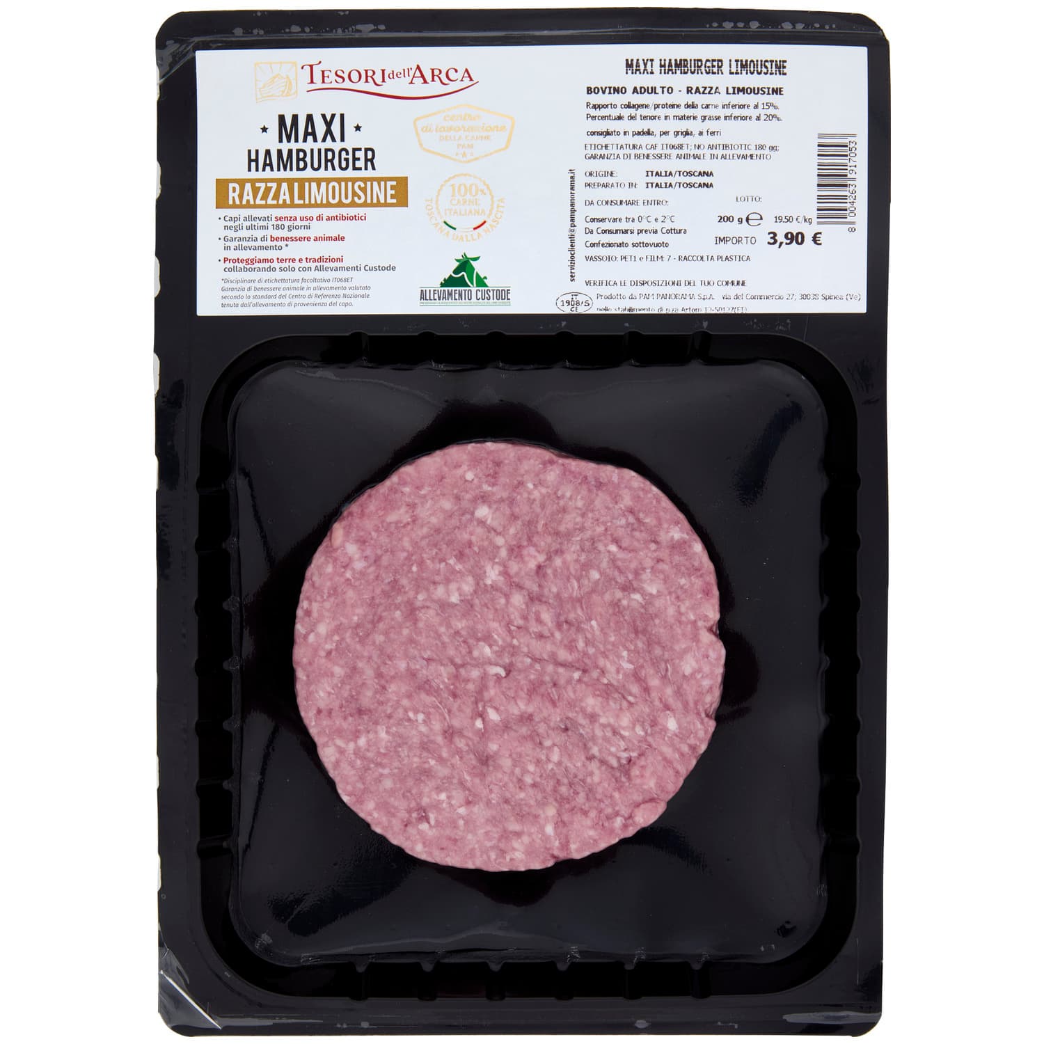 TESORI DELL'ARCA Maxi Hamburger Razza Limousine 200 g – immagine 2
