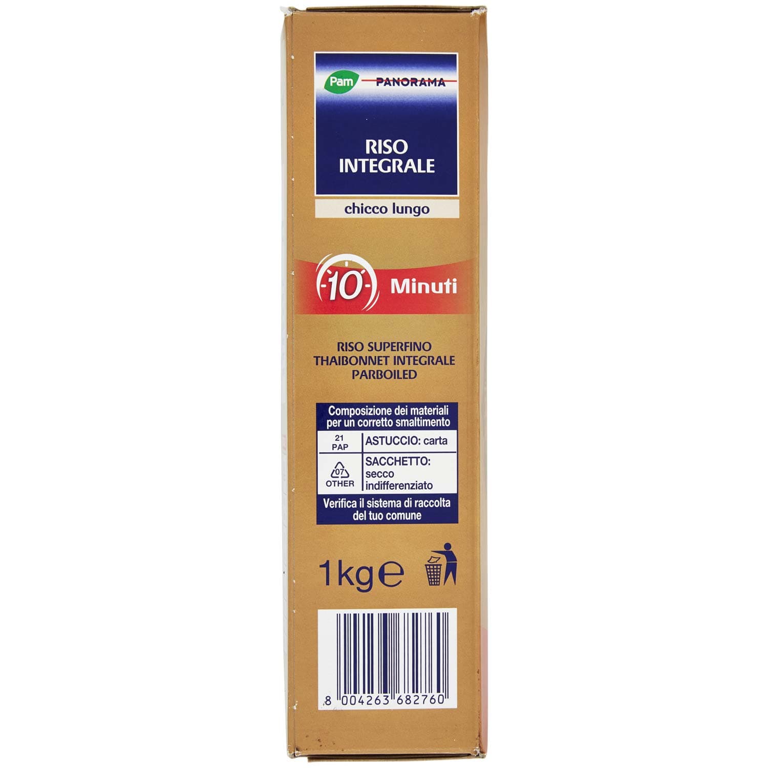 PAM PANORAMA Riso Integrale 10 minuti 1 kg – immagine 3