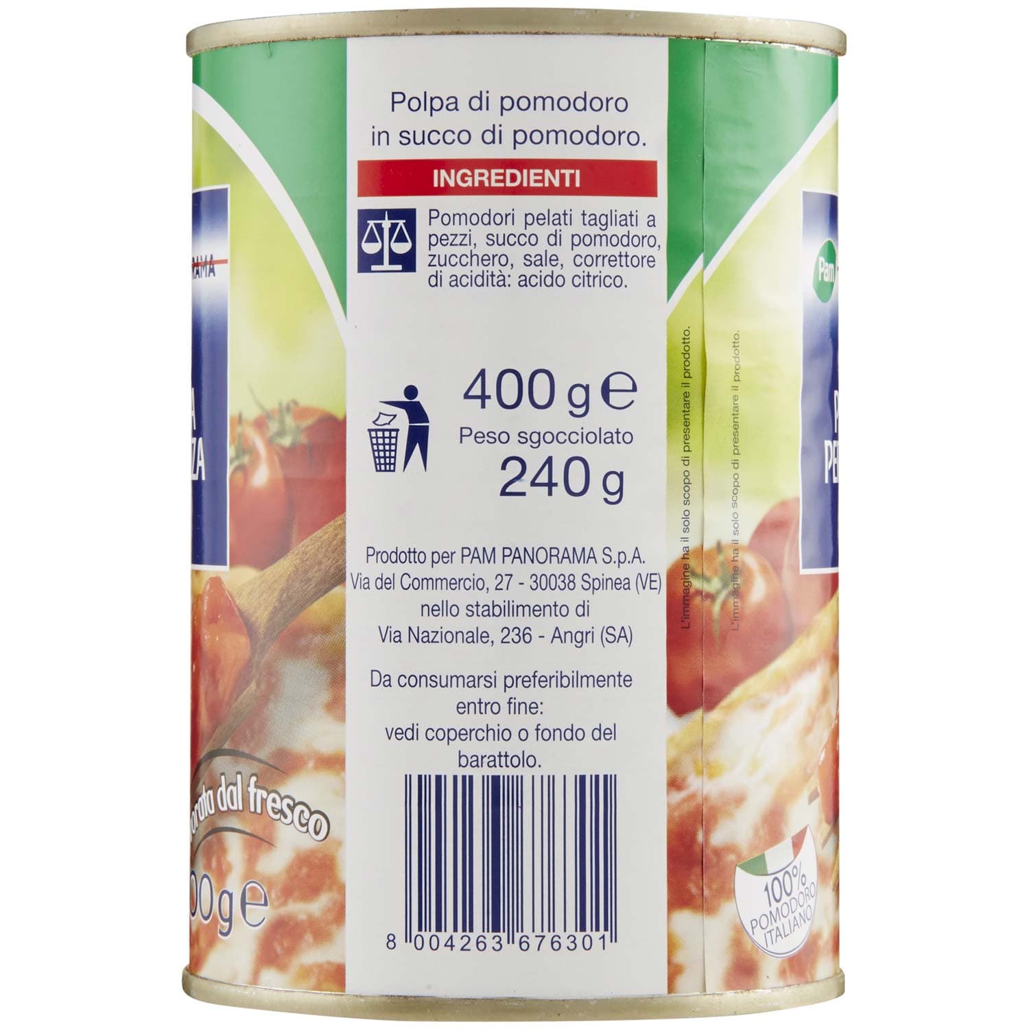 PAM PANORAMA Polpa per Pizza 400 g – immagine 3